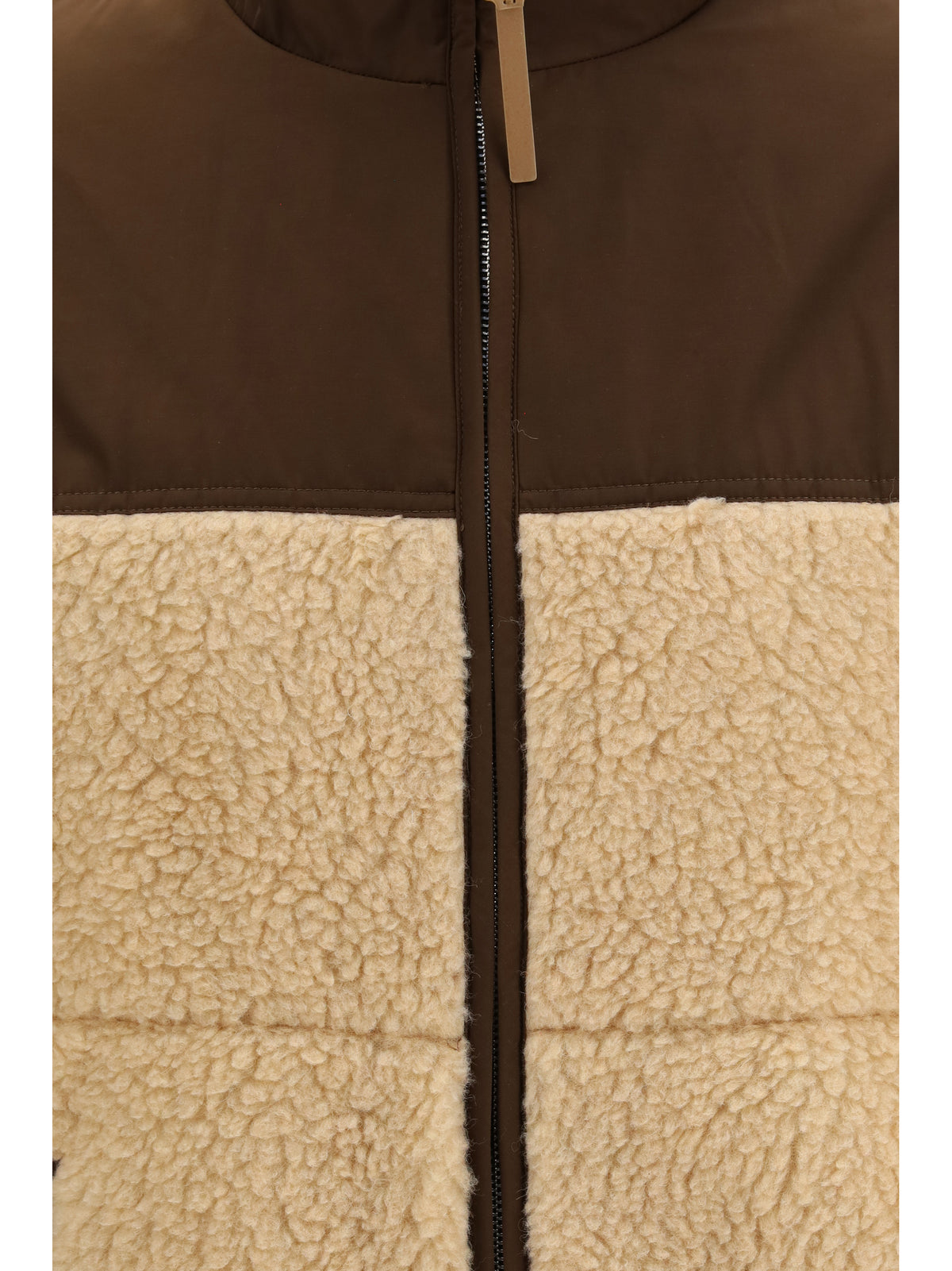 Ami Paris Men Fleece Jacket With Nylon Details AMI PARIS