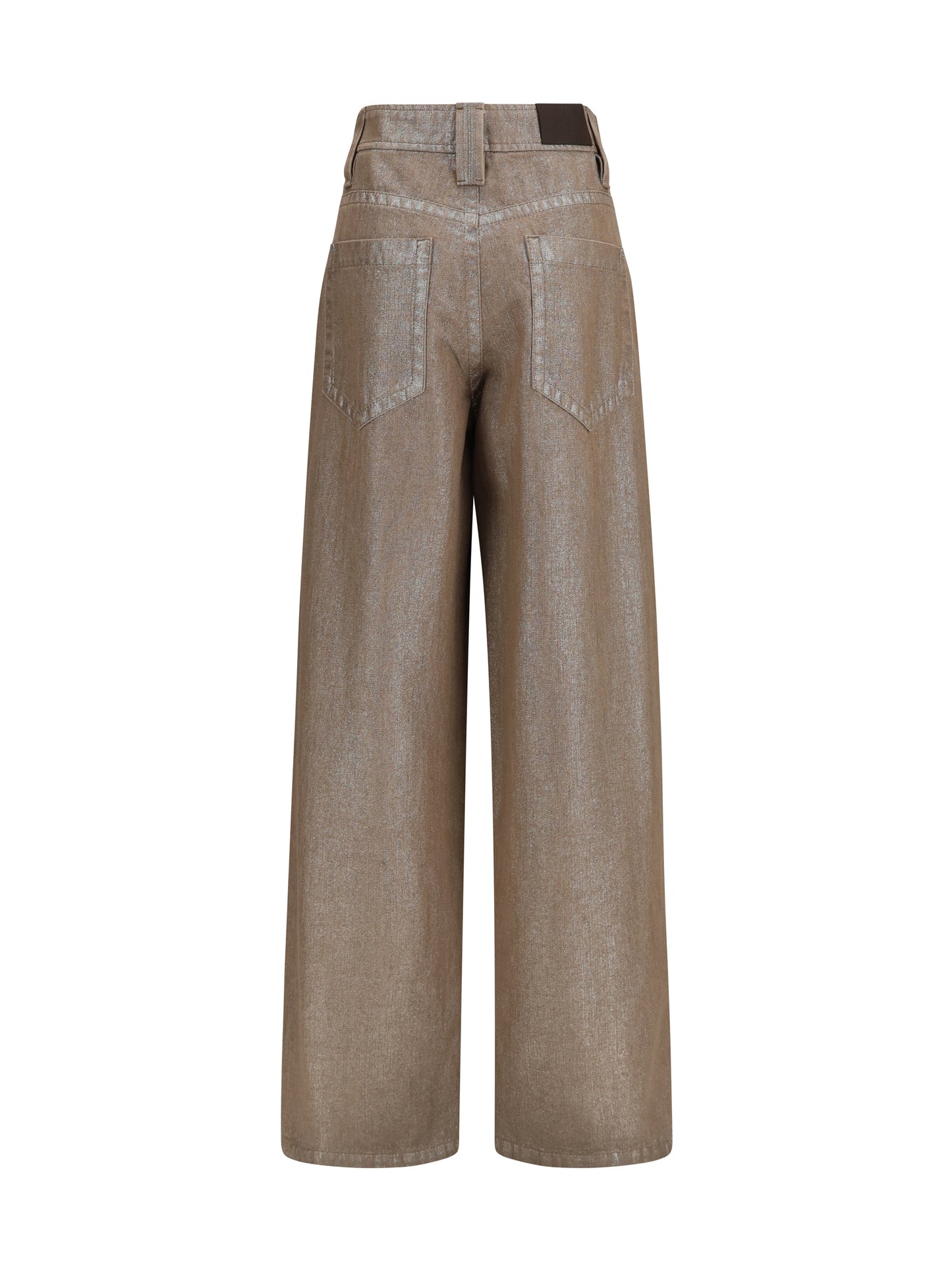 Brunello Cucinelli Women Lurex Wide-Leg Jeans BRUNELLO CUCINELLI