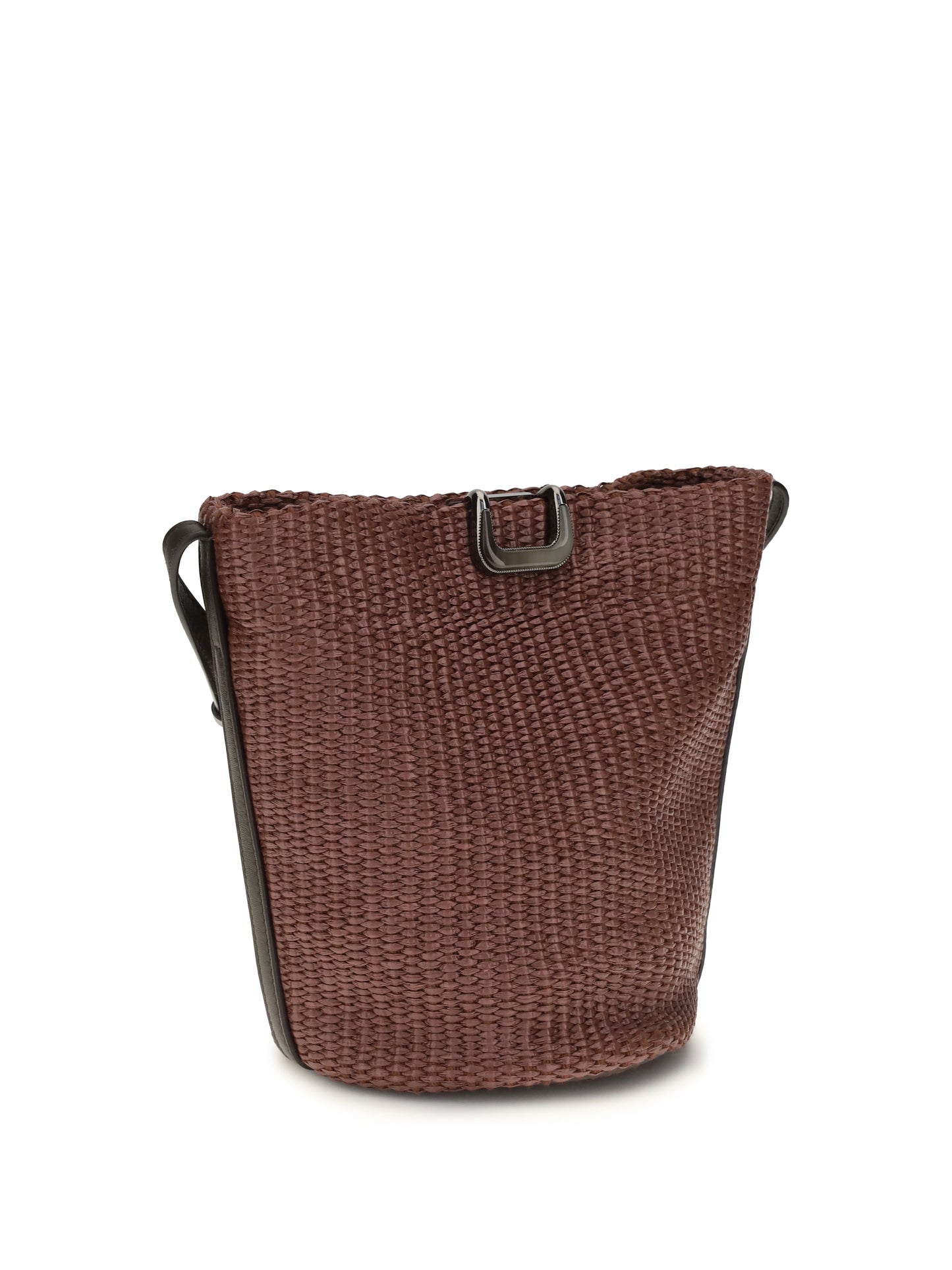 Brunello Cucinelli Women Small Sartorial Bucket Bag In Raffia BRUNELLO CUCINELLI