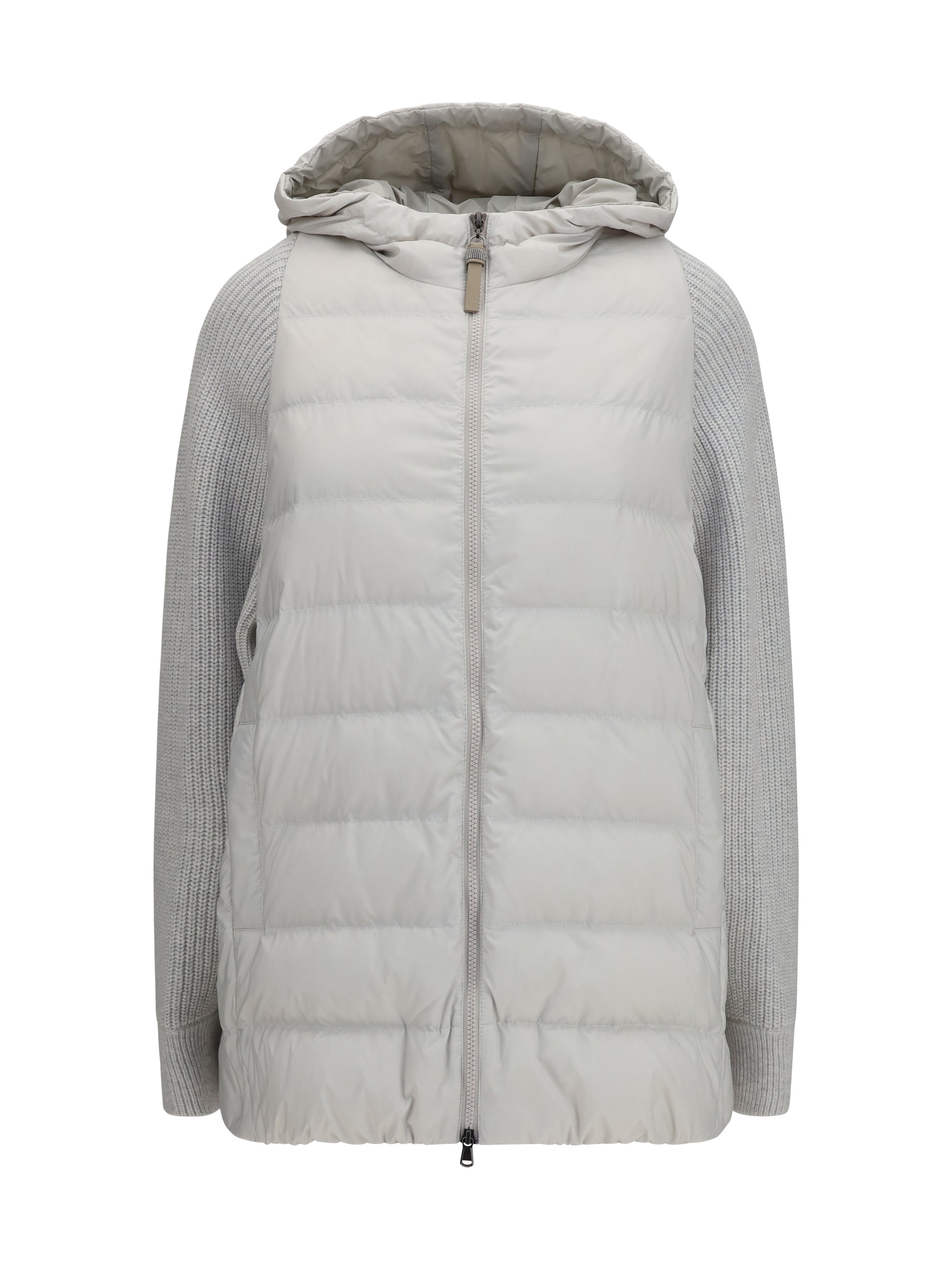 Brunello Cucinelli Women Long Monili Chain Puffer Jacket BRUNELLO CUCINELLI