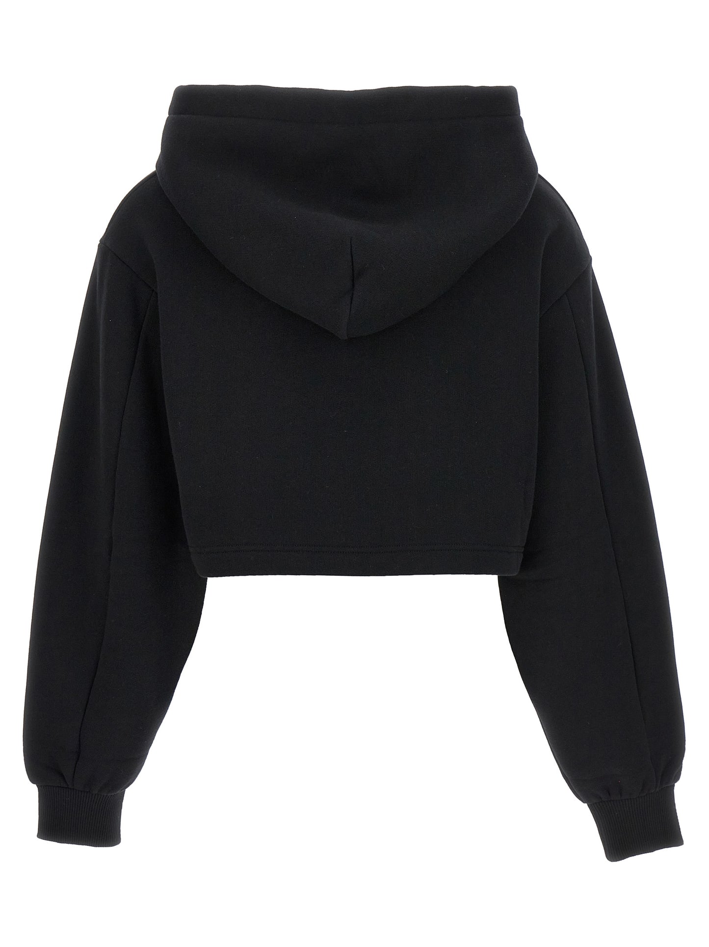 Dolce & Gabbana Women Logo Embroidery Cropped Hoodie DOLCE & GABBANA
