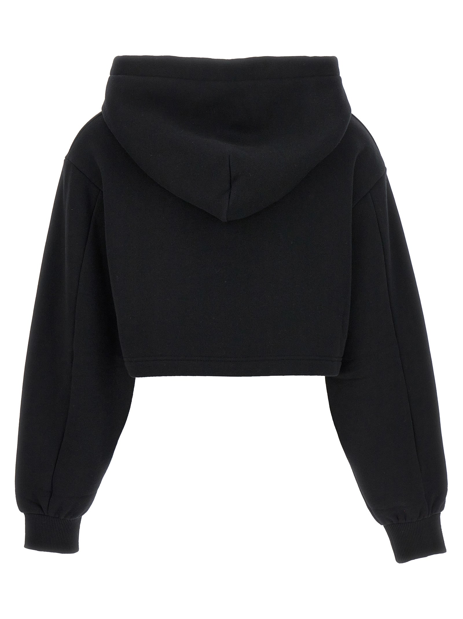 Dolce & Gabbana Women Logo Embroidery Cropped Hoodie DOLCE & GABBANA