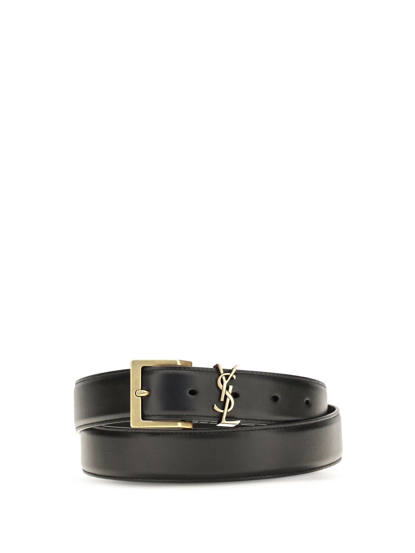 Saint Laurent Men Box Laque Leather Belt SAINT LAURENT