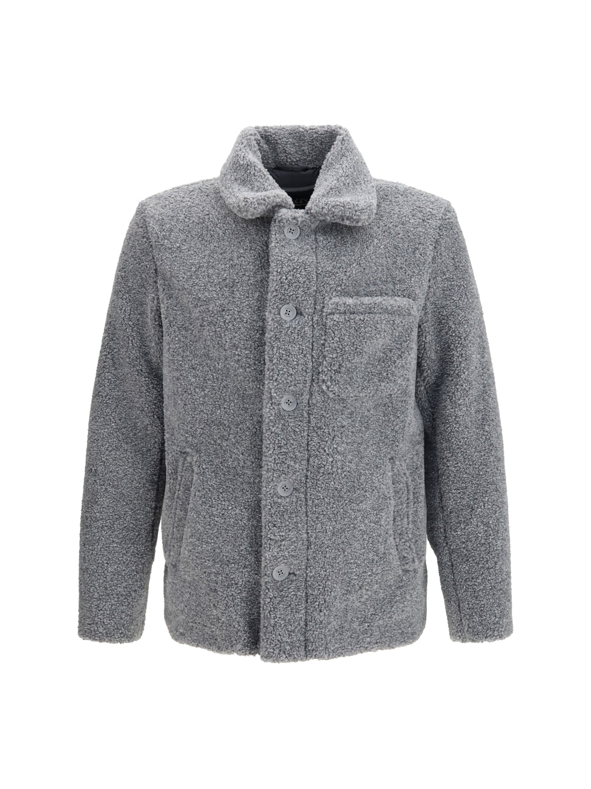 Herno Men Mélange Teddy-Effect Jacket HERNO