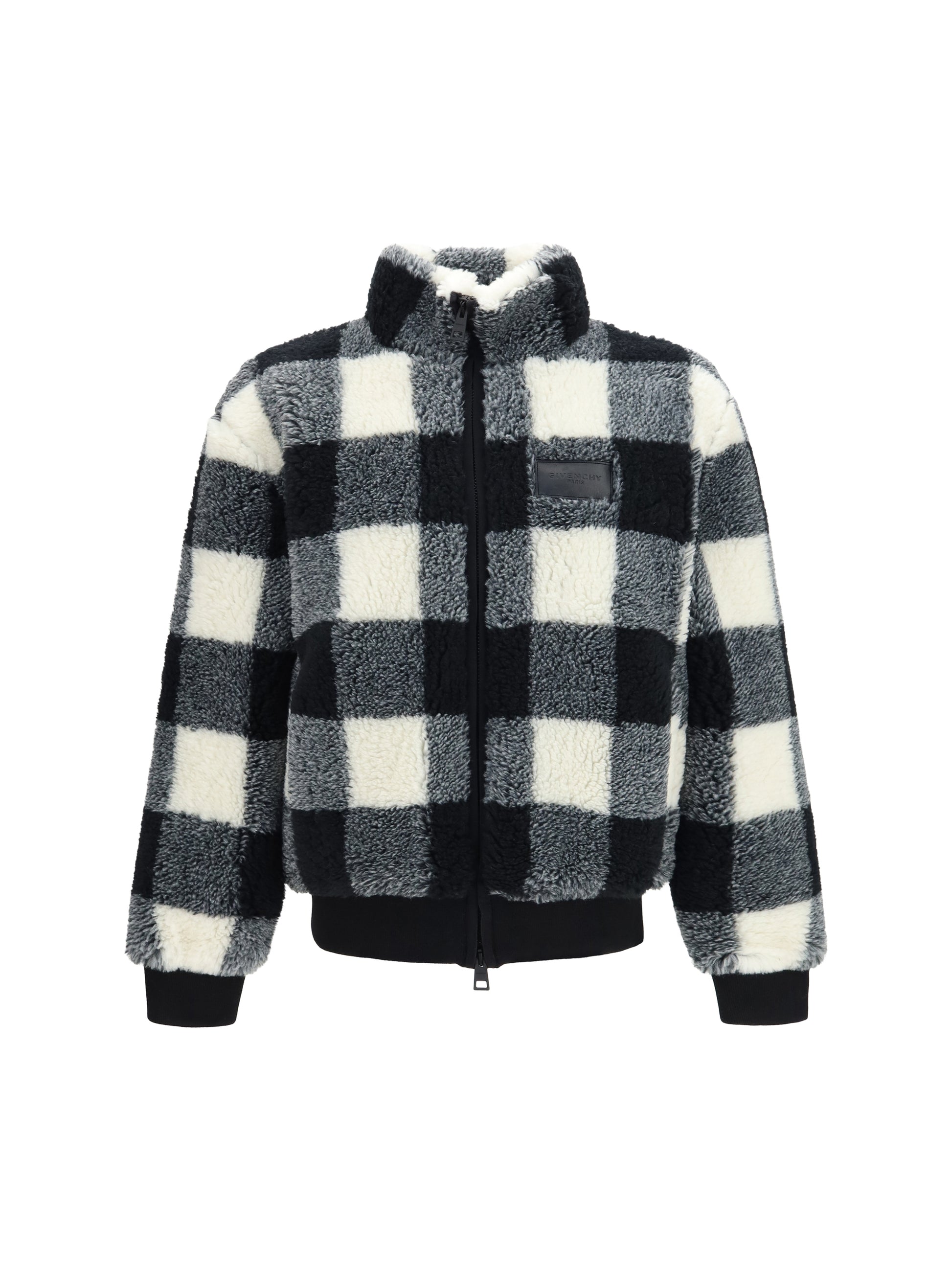 Givenchy Men Checked Wool-Blend Teddy Jacket GIVENCHY