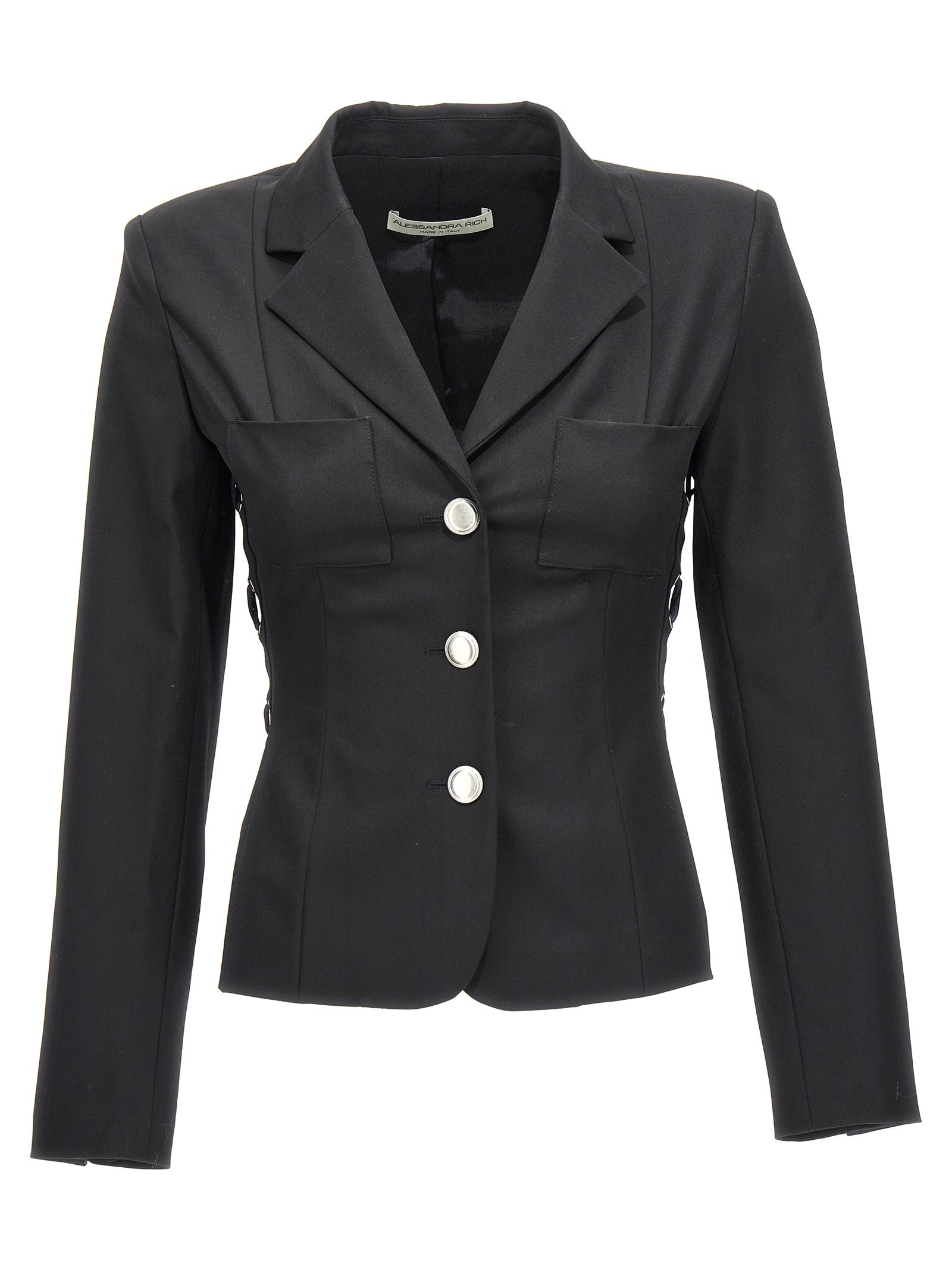 Alessandra Rich Women Single Breast Lace-Up Blazer Jacket ALESSANDRA RICH