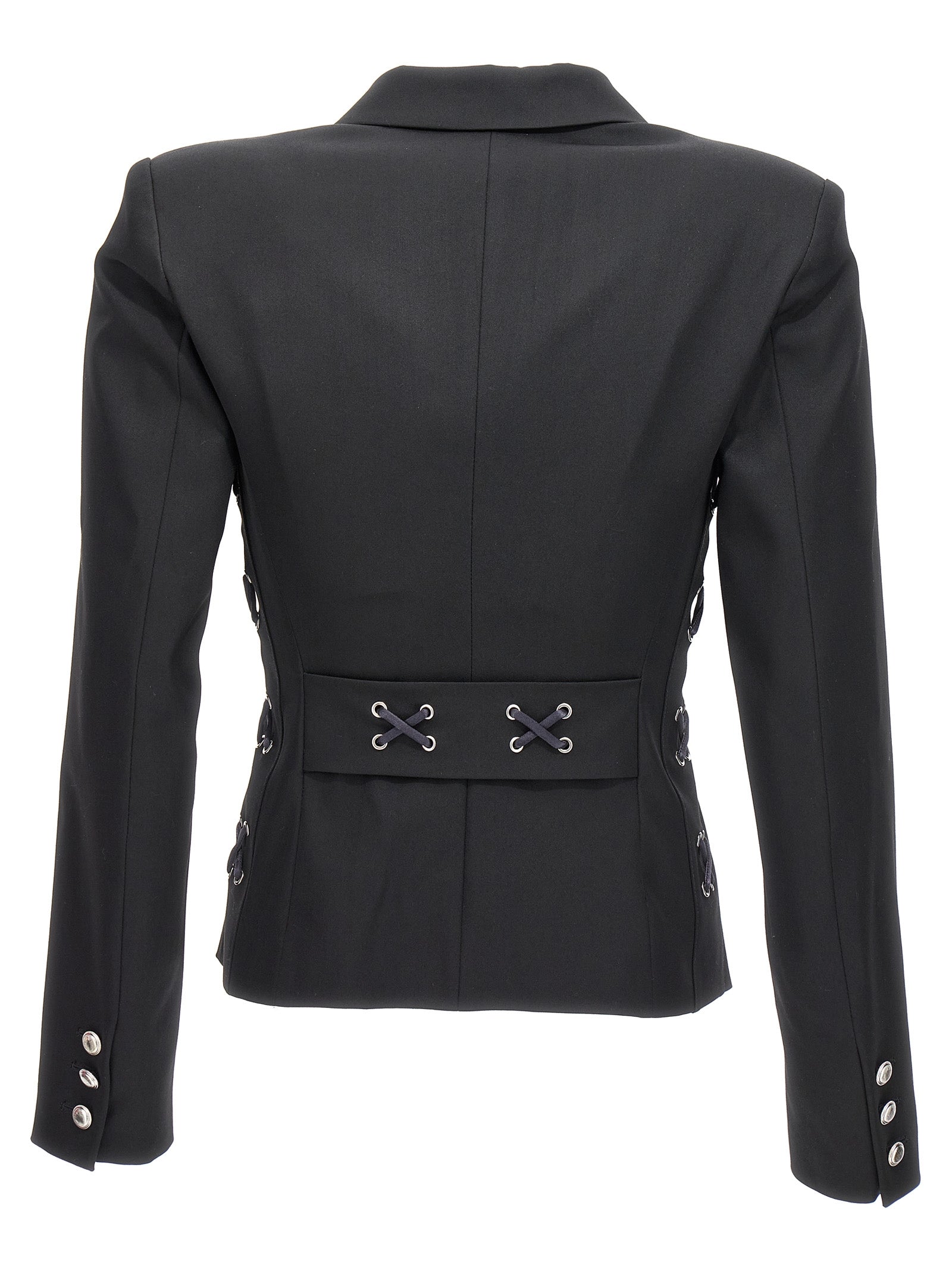 Alessandra Rich Women Single Breast Lace-Up Blazer Jacket ALESSANDRA RICH