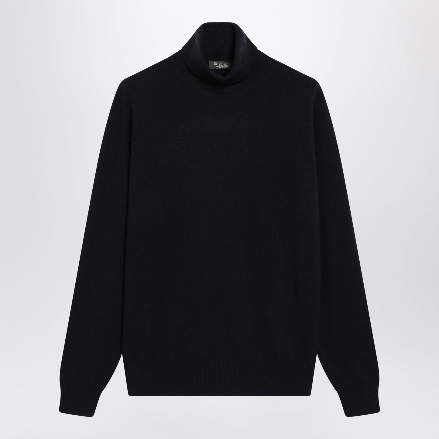 Loro Piana Classic Turtleneck In Navy Blue Baby Cashmere Men LORO PIANA