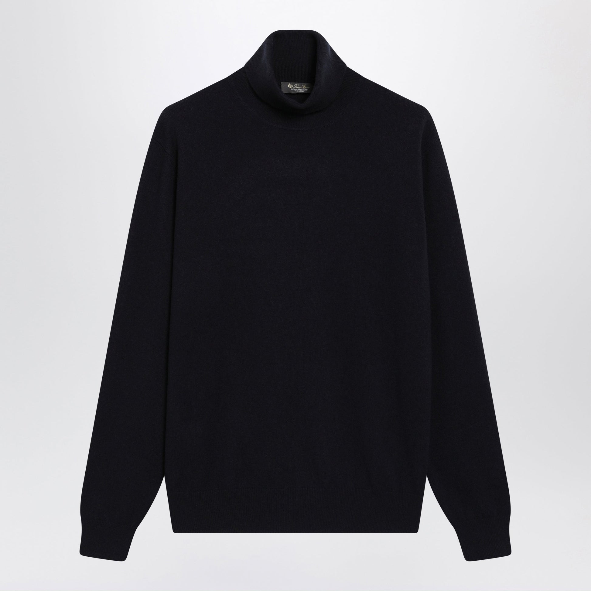 Loro Piana Classic Turtleneck In Navy Blue Baby Cashmere Men LORO PIANA