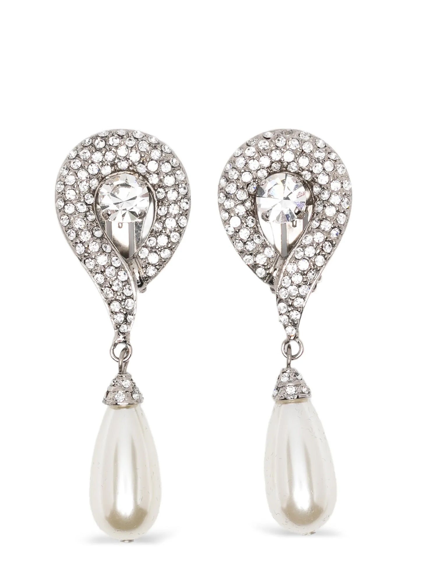 Alessandra Rich Women Pendant Pearl Earrings ALESSANDRA RICH