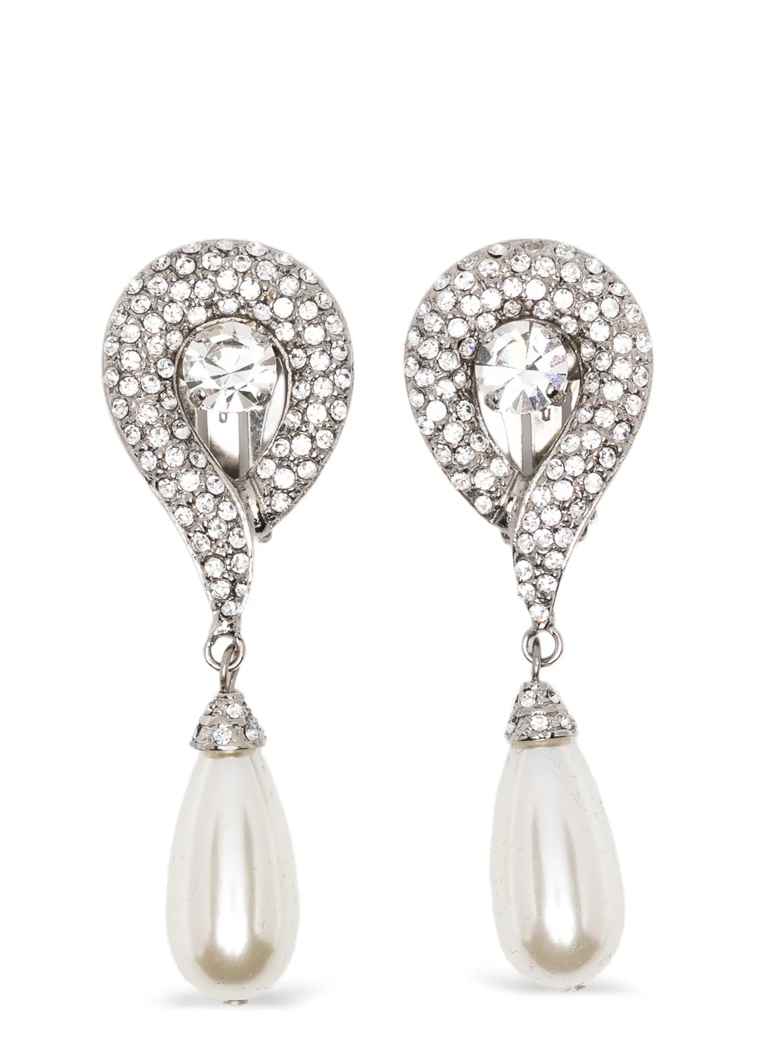 Alessandra Rich Women Pendant Pearl Earrings ALESSANDRA RICH