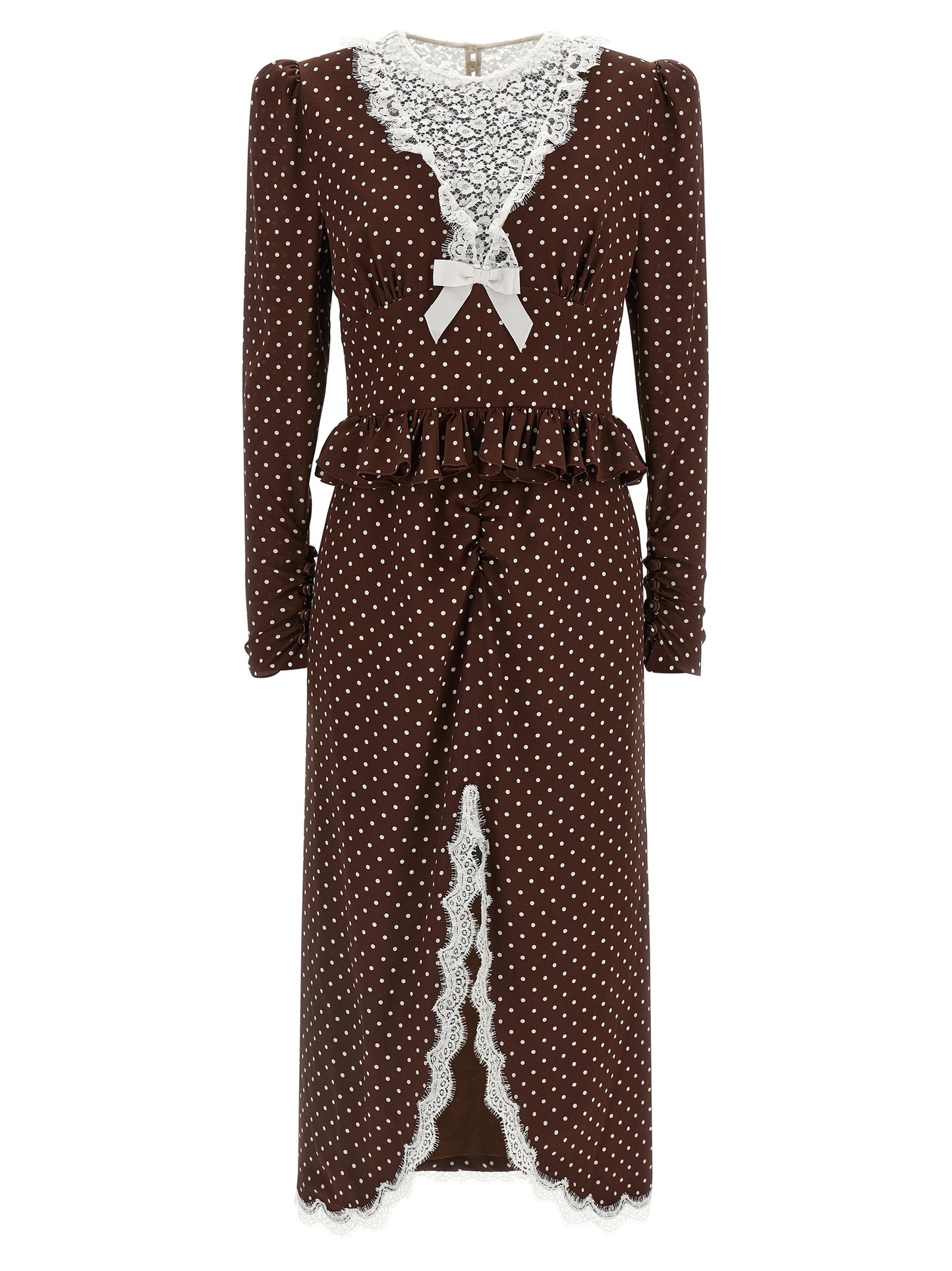 Alessandra Rich Women 'Polka Dot Midi' Dress ALESSANDRA RICH