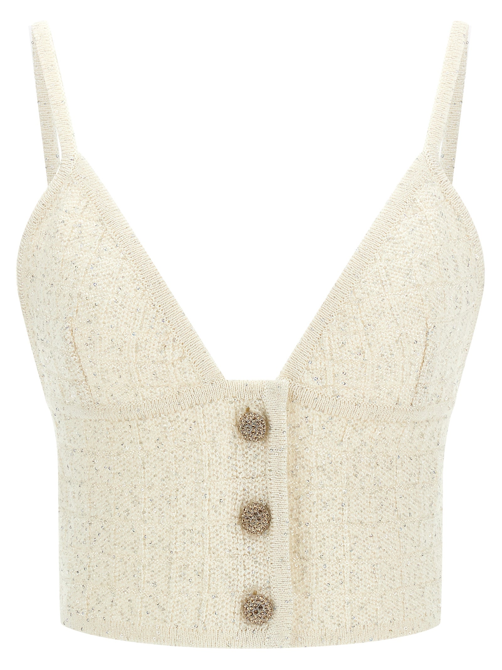 Alessandra Rich Women Sequin Top ALESSANDRA RICH