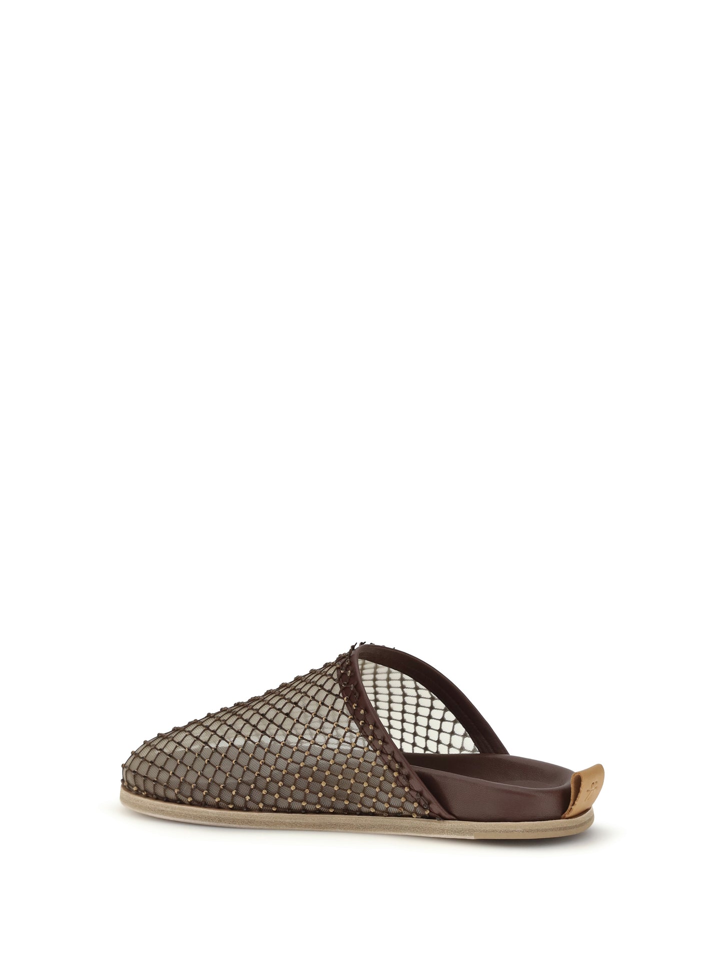 Forte_Forte Women Mesh Mules With Rhinestones FORTE FORTE