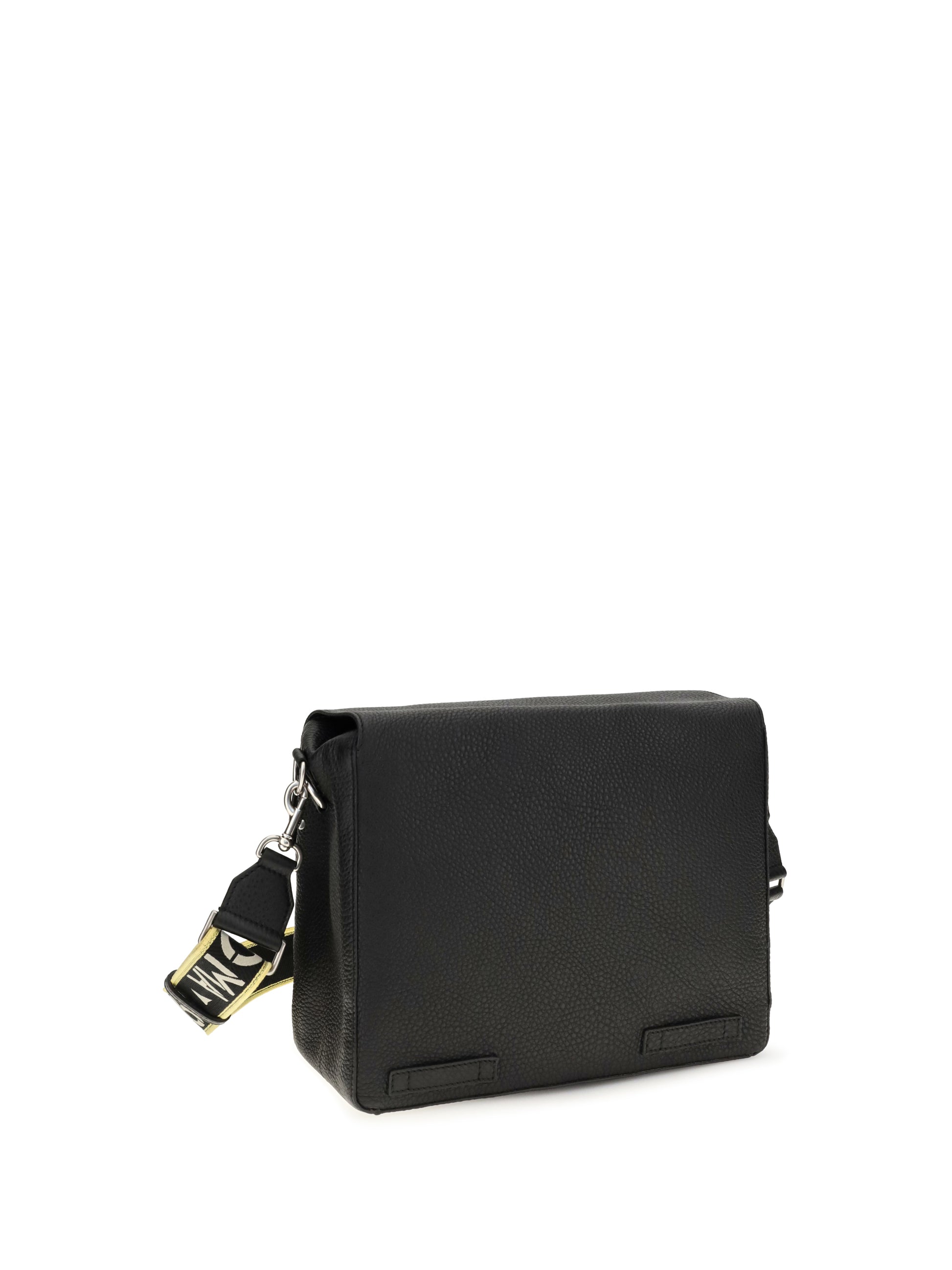 Fendi Men Flow Mess Medium Roman Leather Crossbody Bag FENDI