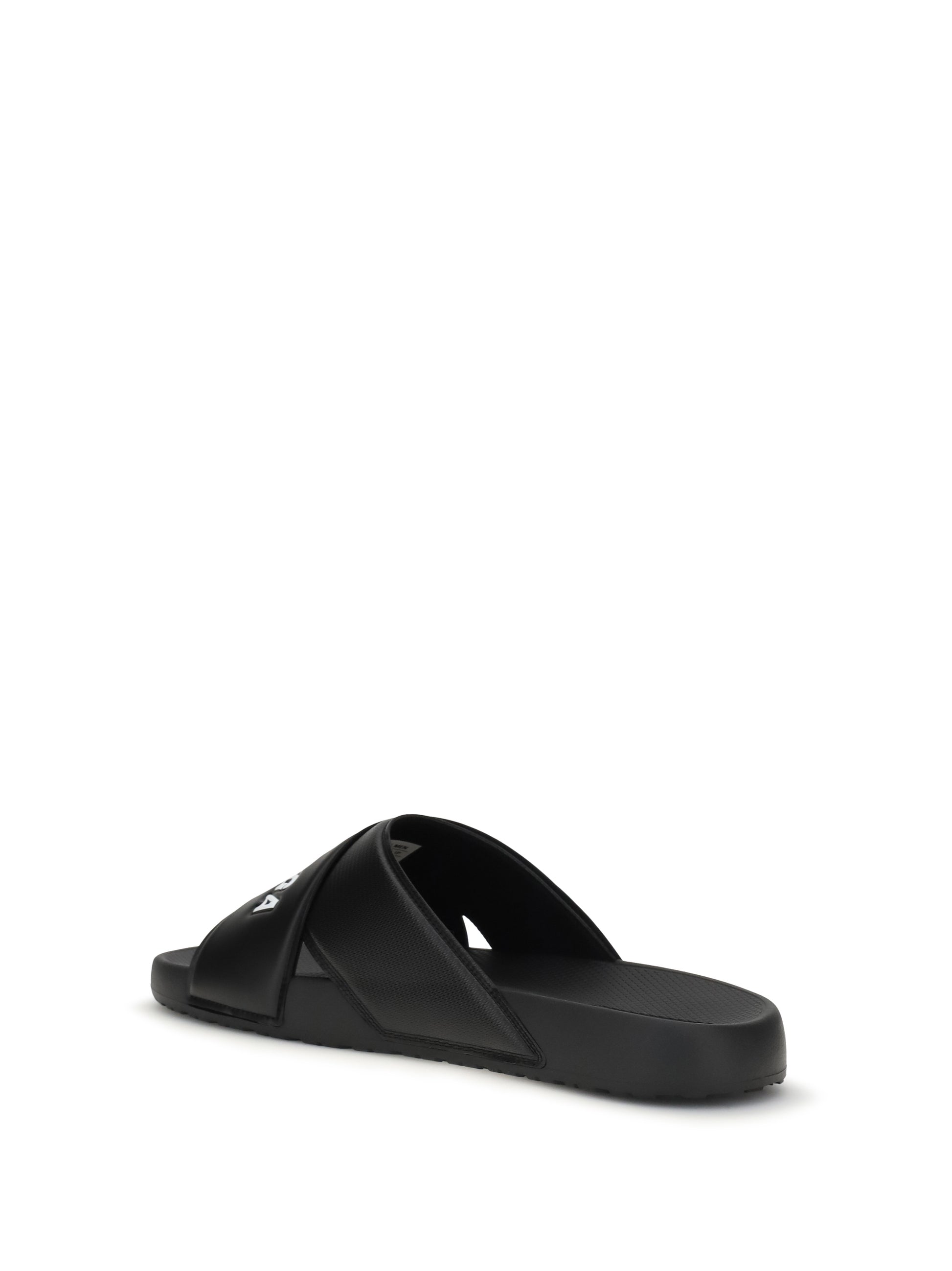 Balenciaga Men Cross-Logo Slides BALENCIAGA