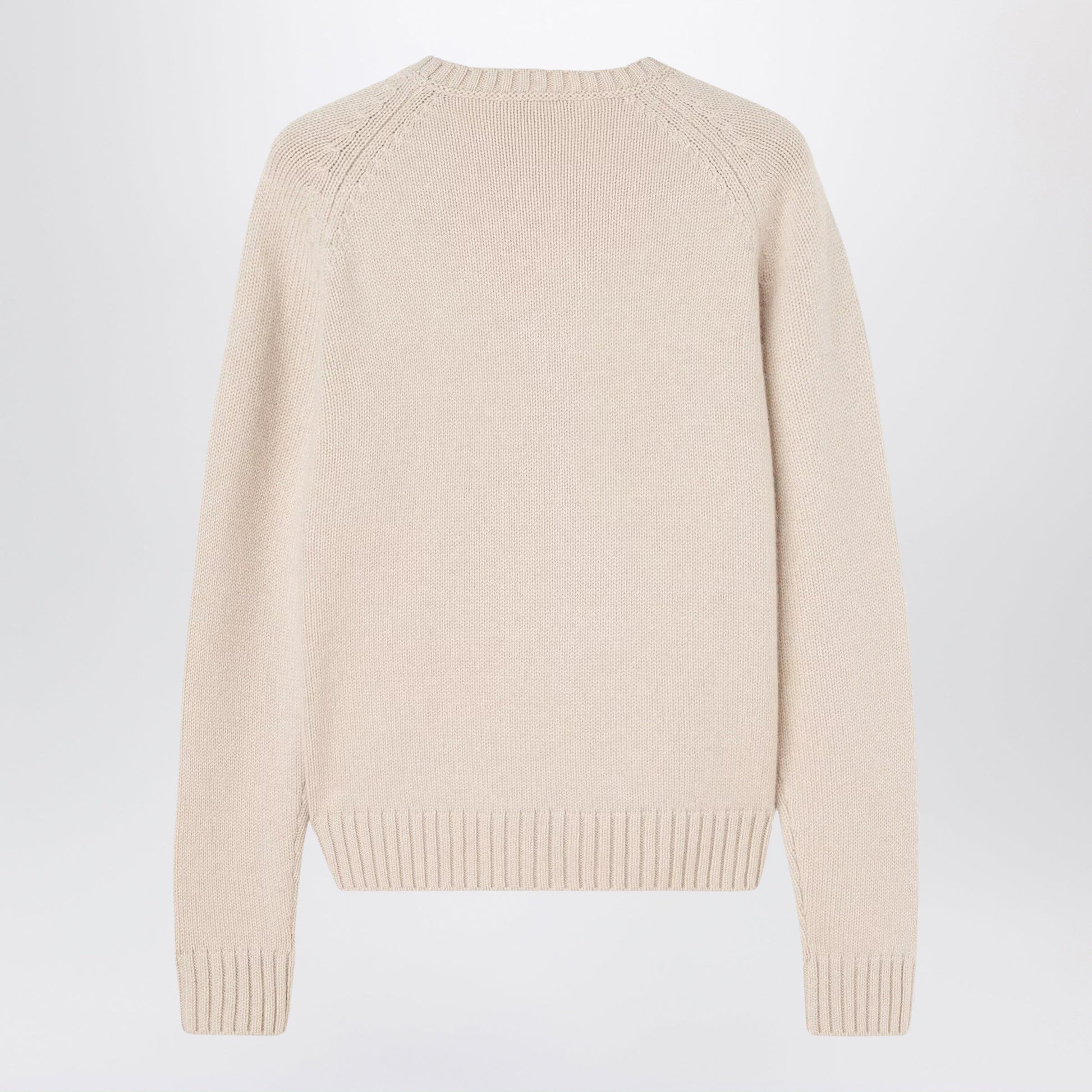 Loro Piana Beige Melange Cashmere Crewneck Sweater Women LORO PIANA