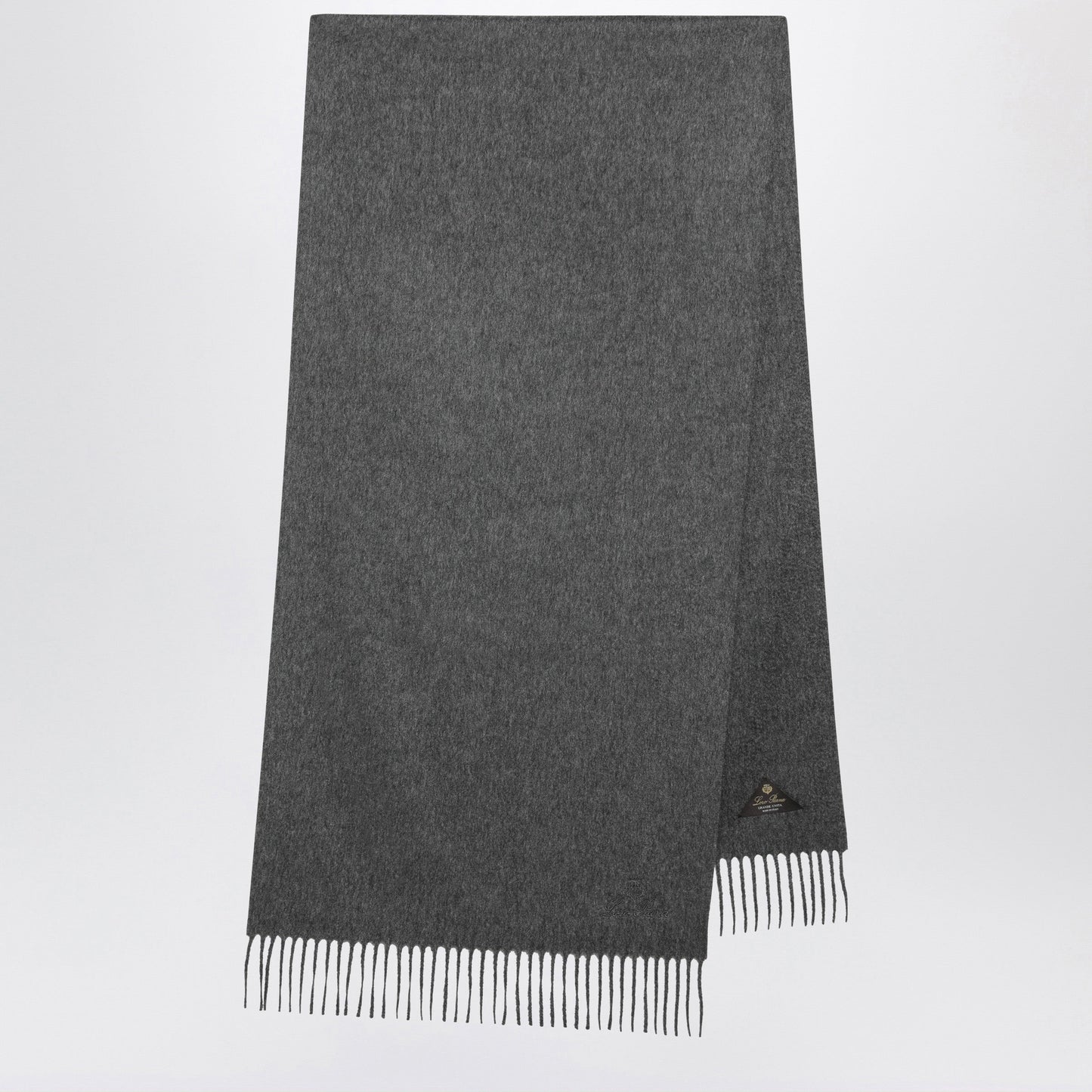 Loro Piana Grande Unita Scarf In Grey Melange Men LORO PIANA