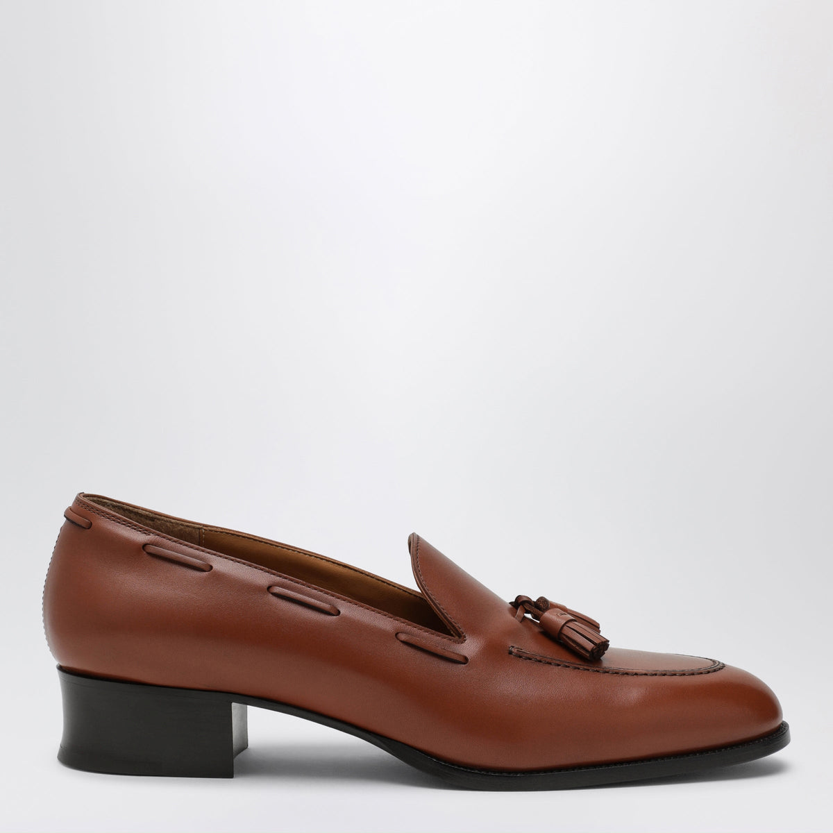 Loro Piana Serge Tassel Honey Leather Loafers Women LORO PIANA