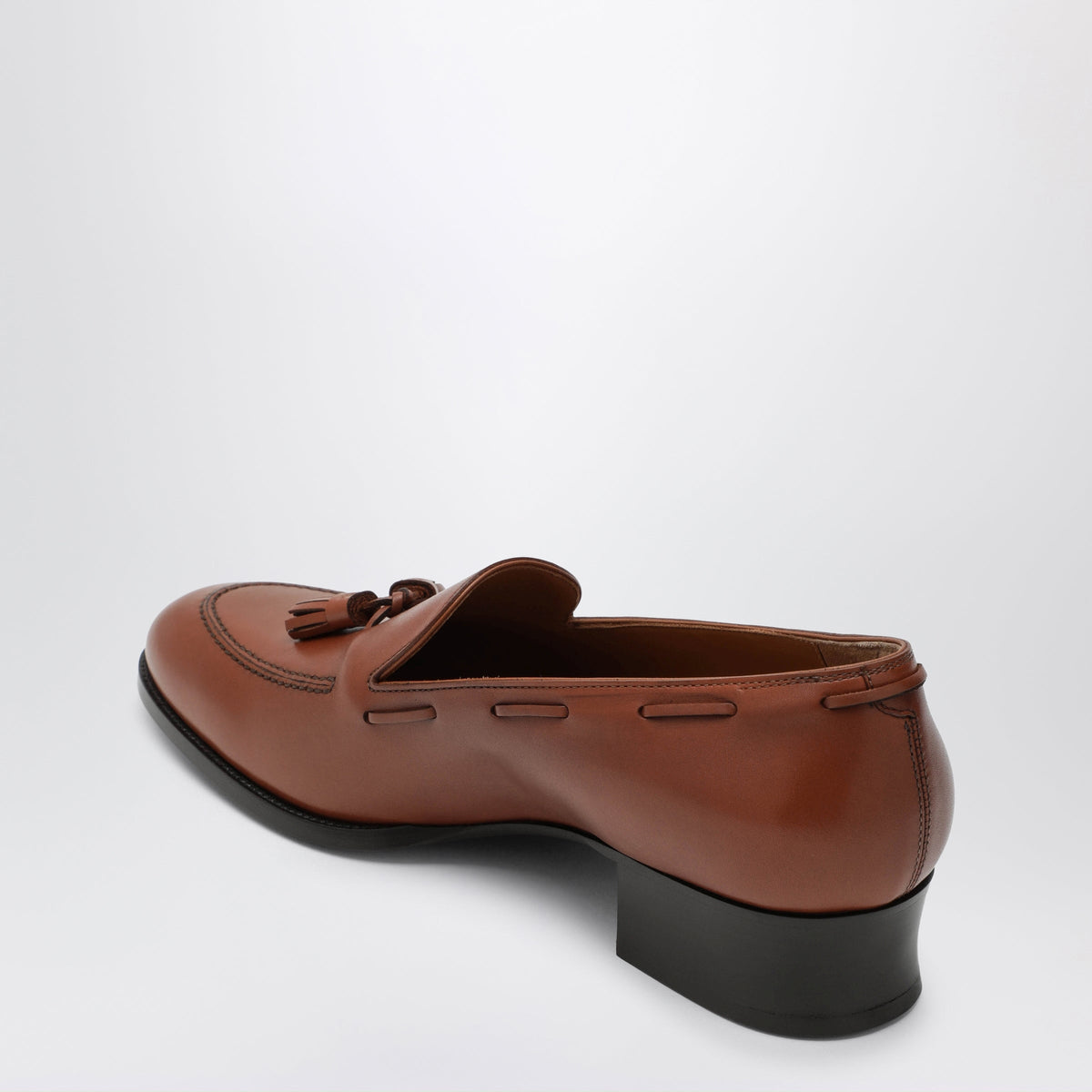 Loro Piana Serge Tassel Honey Leather Loafers Women LORO PIANA
