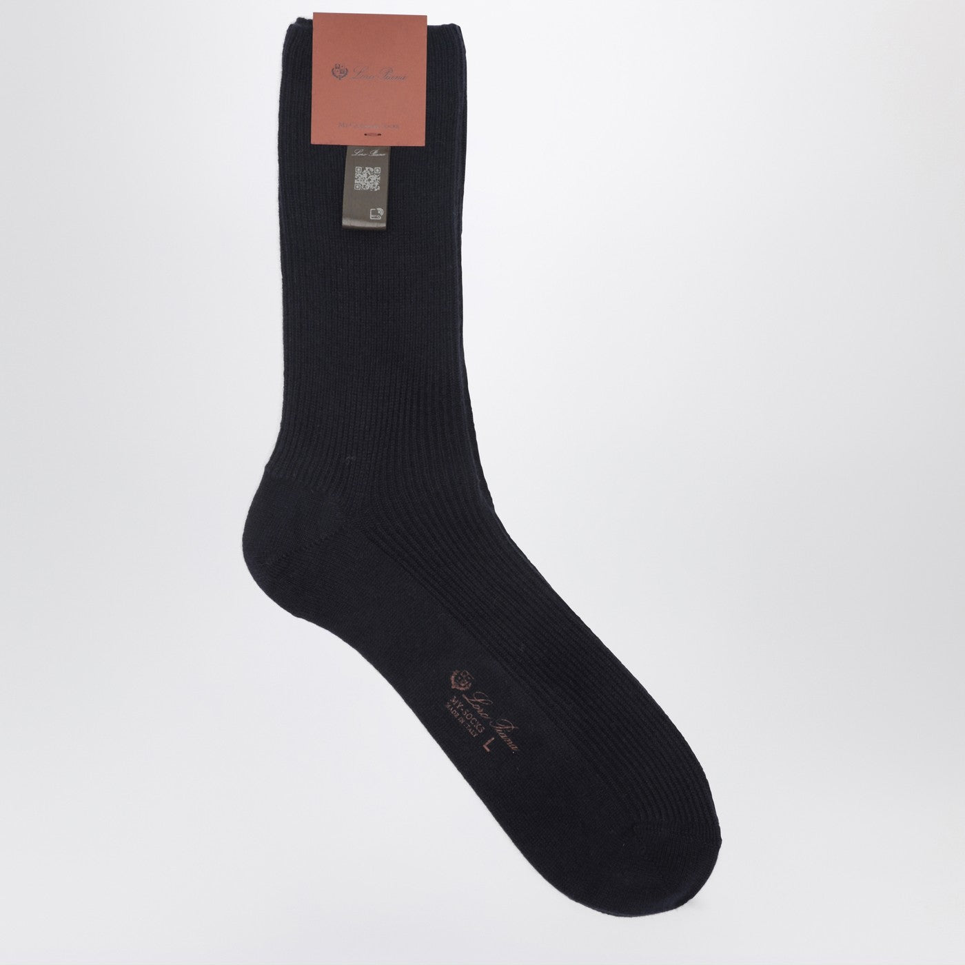 Loro Piana Navy Blue Socks In Baby Cashmere Men LORO PIANA