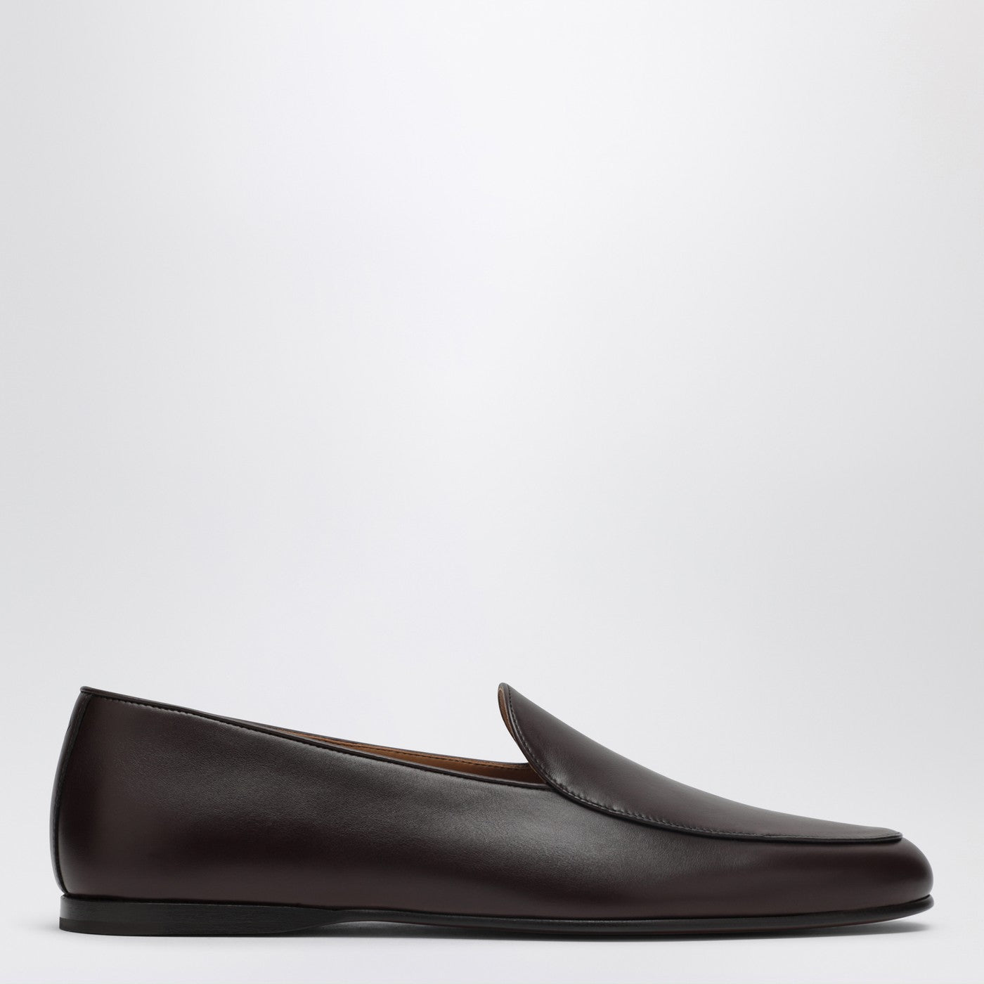 Loro Piana Anton Walk Loafers In Coffee-Colored Leather Men LORO PIANA
