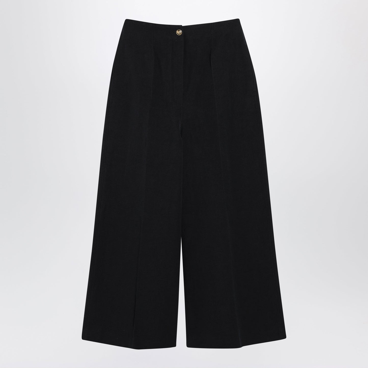 Loro Piana Navy Blue Kenith Trousers In Linen Blend Women LORO PIANA