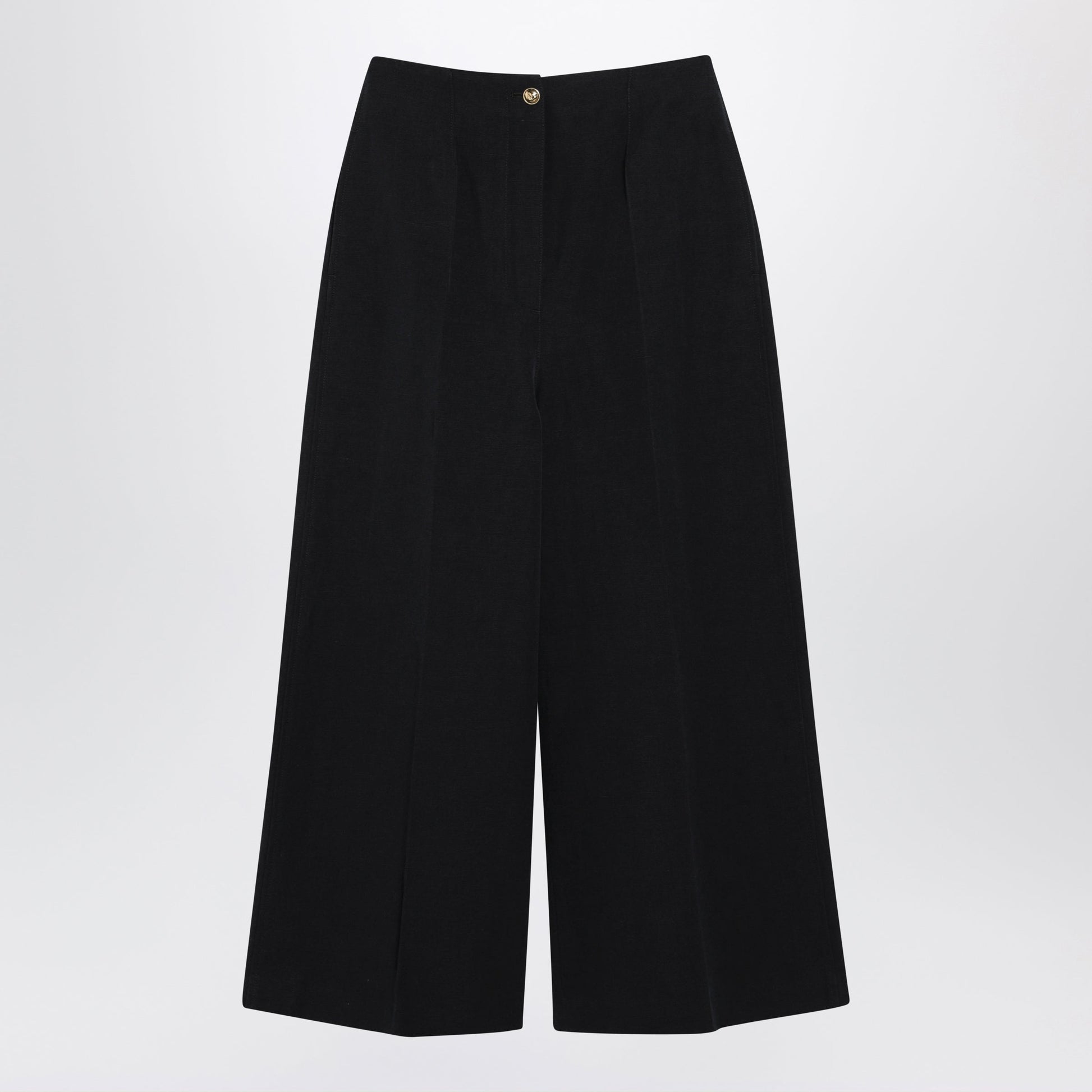 Loro Piana Navy Blue Kenith Trousers In Linen Blend Women LORO PIANA
