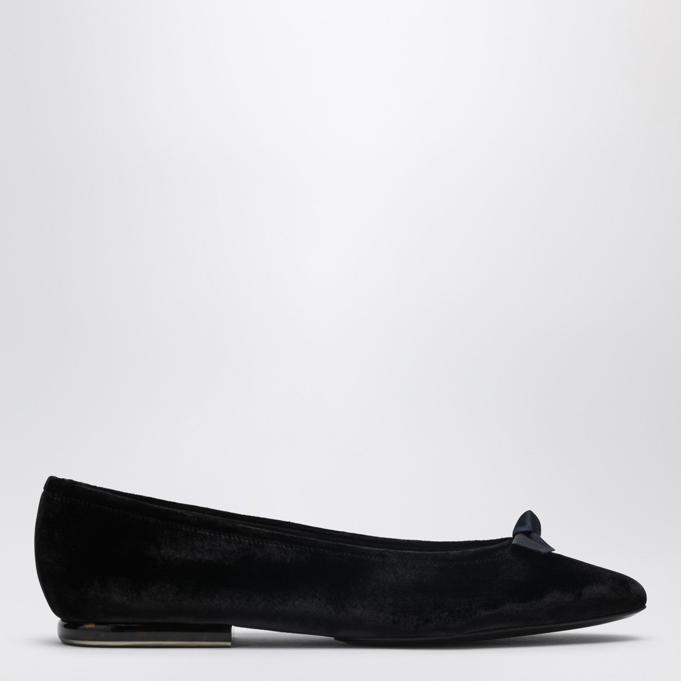 Loro Piana Primula Ballet Flats In Black Velvet Women LORO PIANA