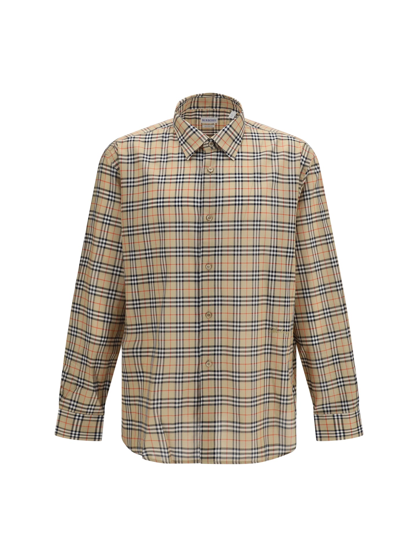 Burberry Men Check All-Over Cotton Shirt BURBERRY