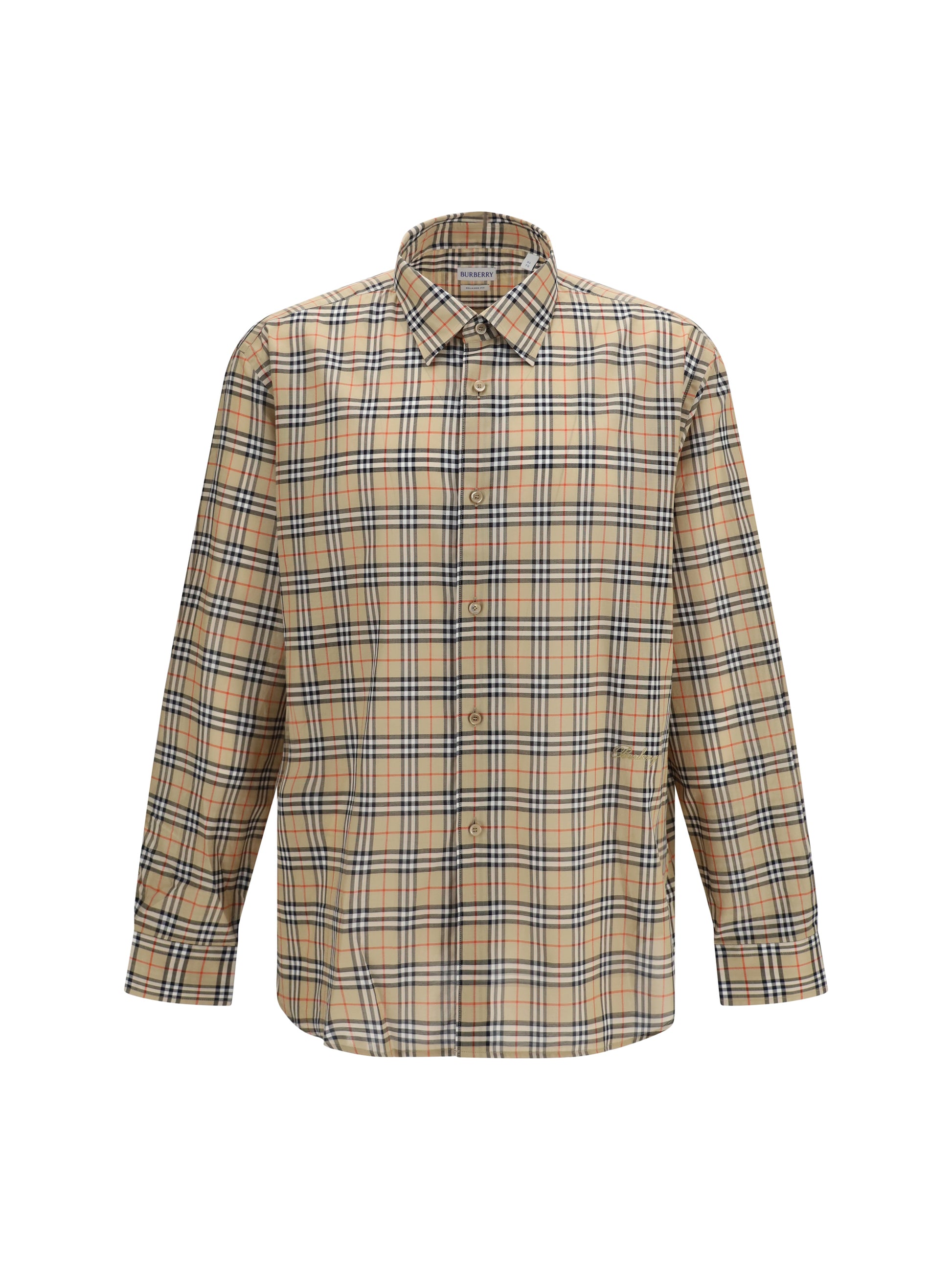 Burberry Men Check All-Over Cotton Shirt BURBERRY