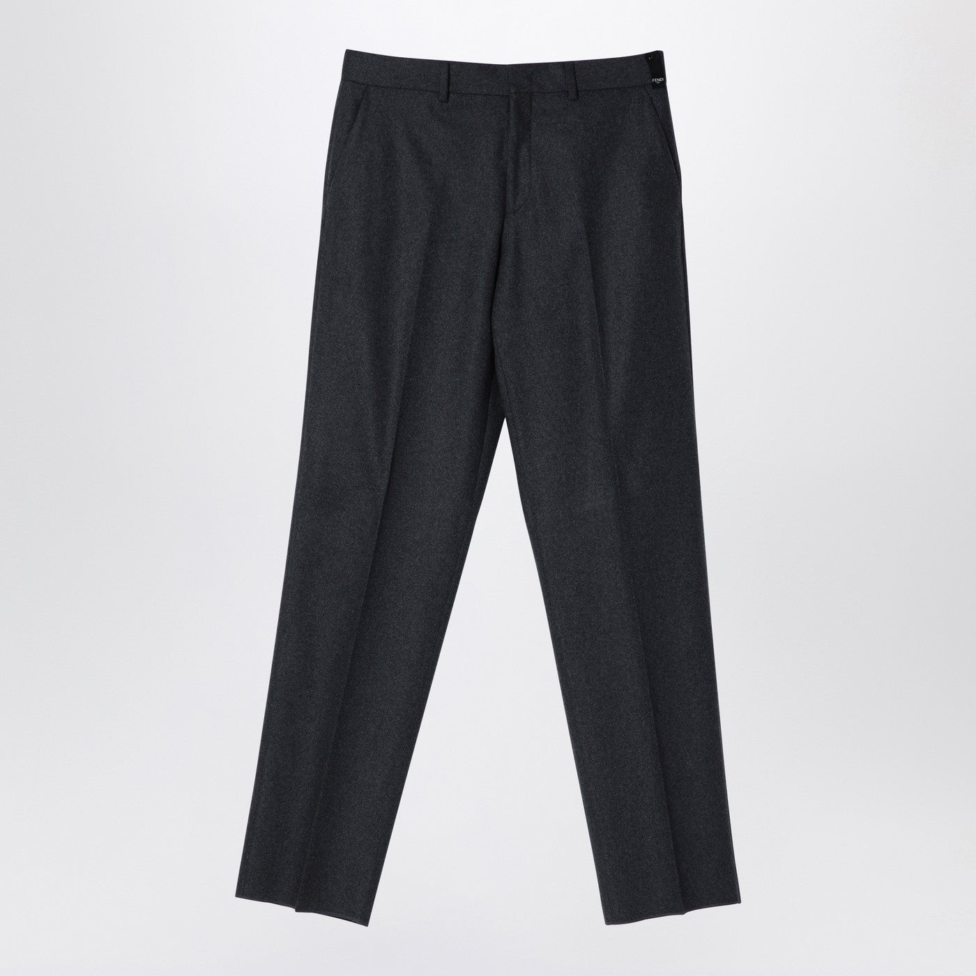 Fendi Grey Cashmere Trousers Men FENDI