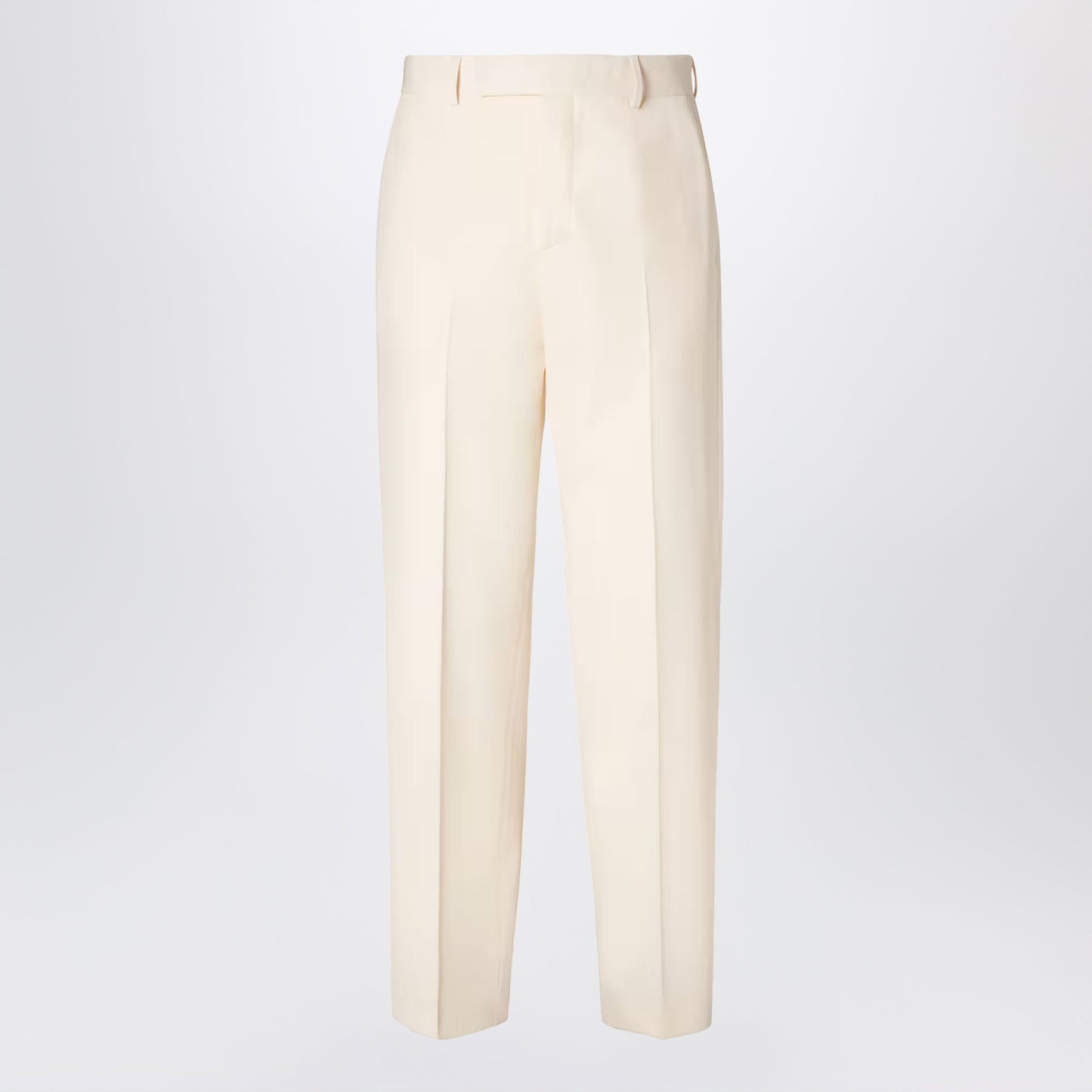 Fendi Beige Wool Gabardine Trousers Men FENDI