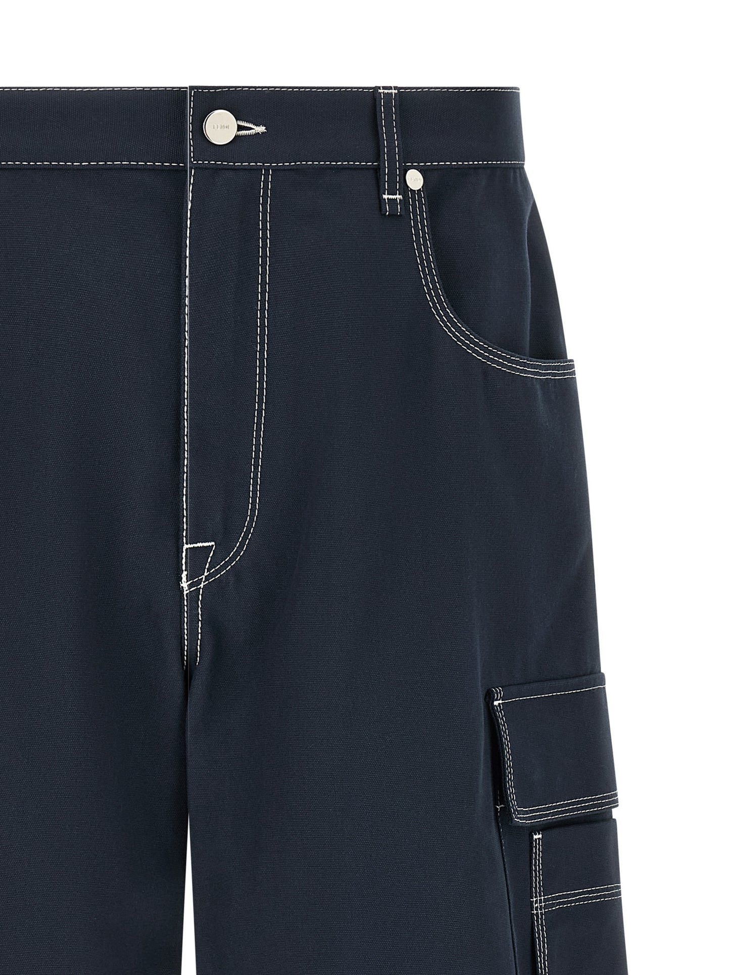 Fendi Men Bermuda Cargo Canvas Shorts FENDI