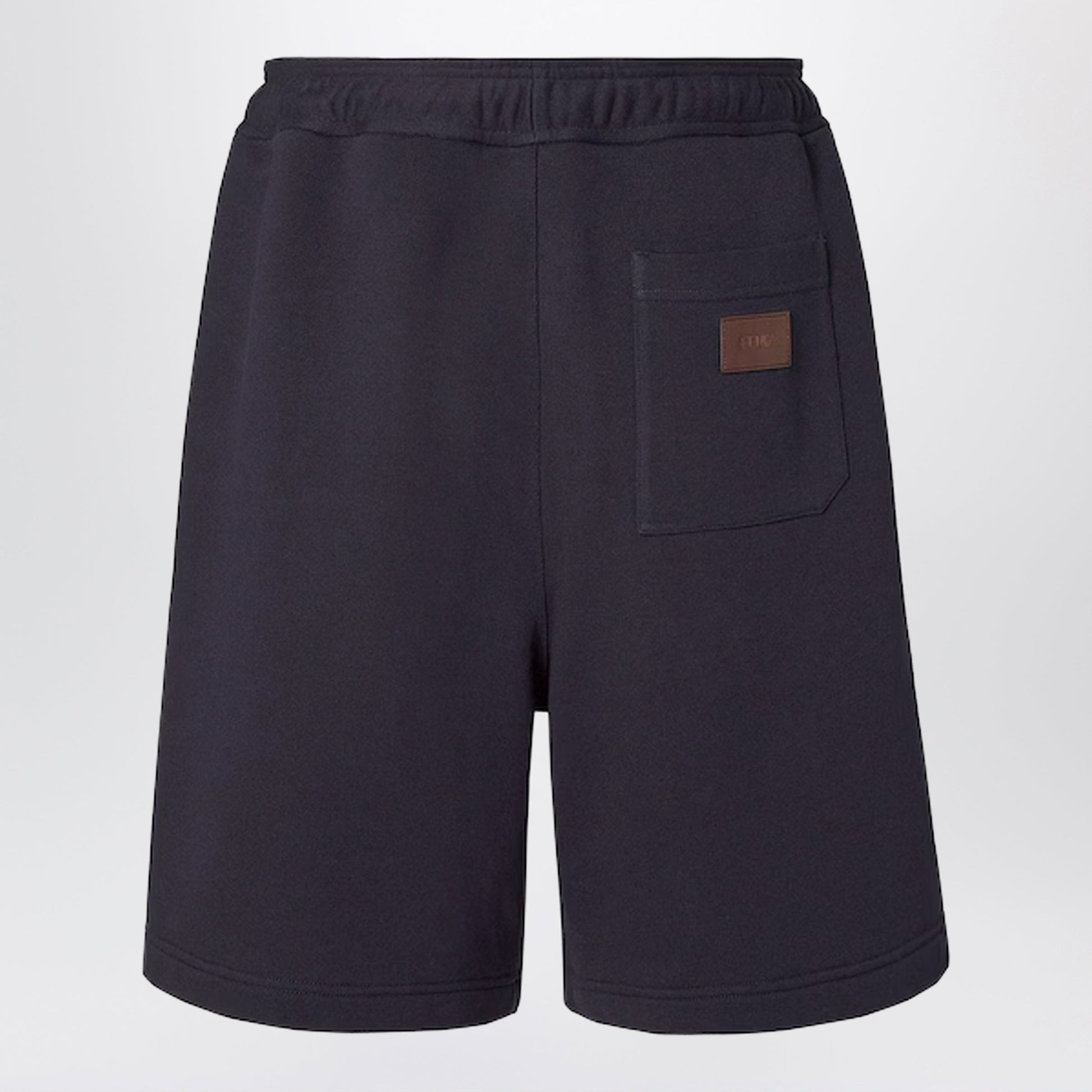 Fendi Navy Blue Cotton Bermuda Shorts Men FENDI