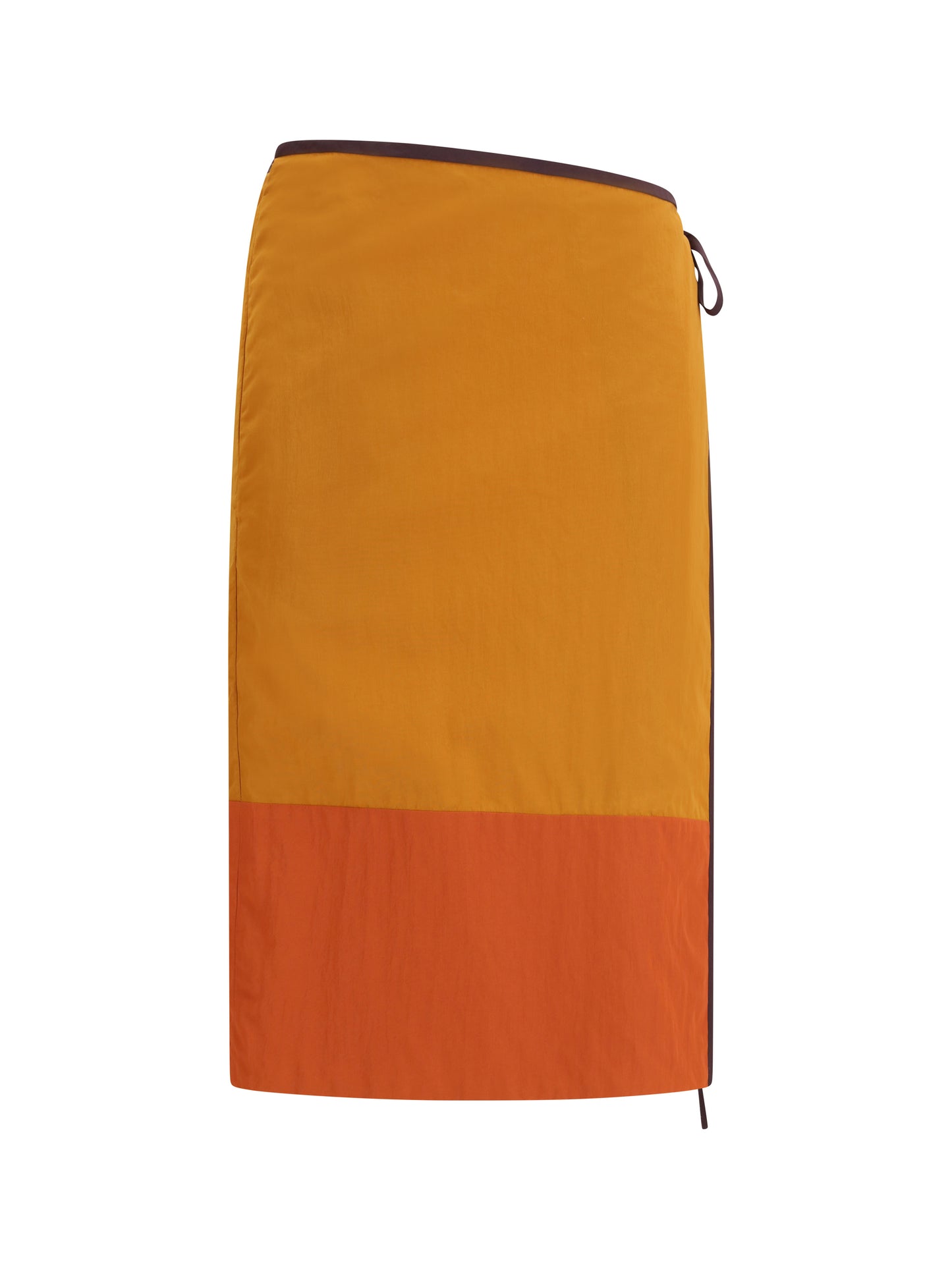 Saint Laurent Women Tie-Detail Colour-Block Skirt SAINT LAURENT
