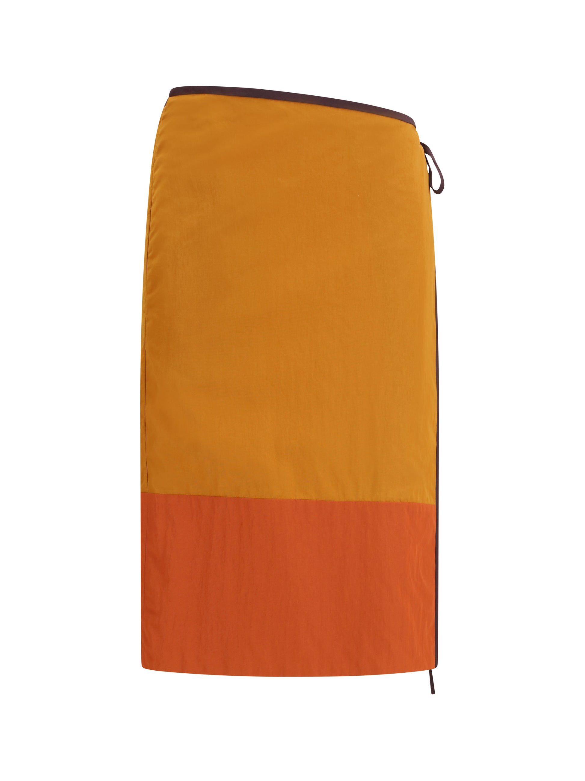 Saint Laurent Women Tie-Detail Colour-Block Skirt SAINT LAURENT