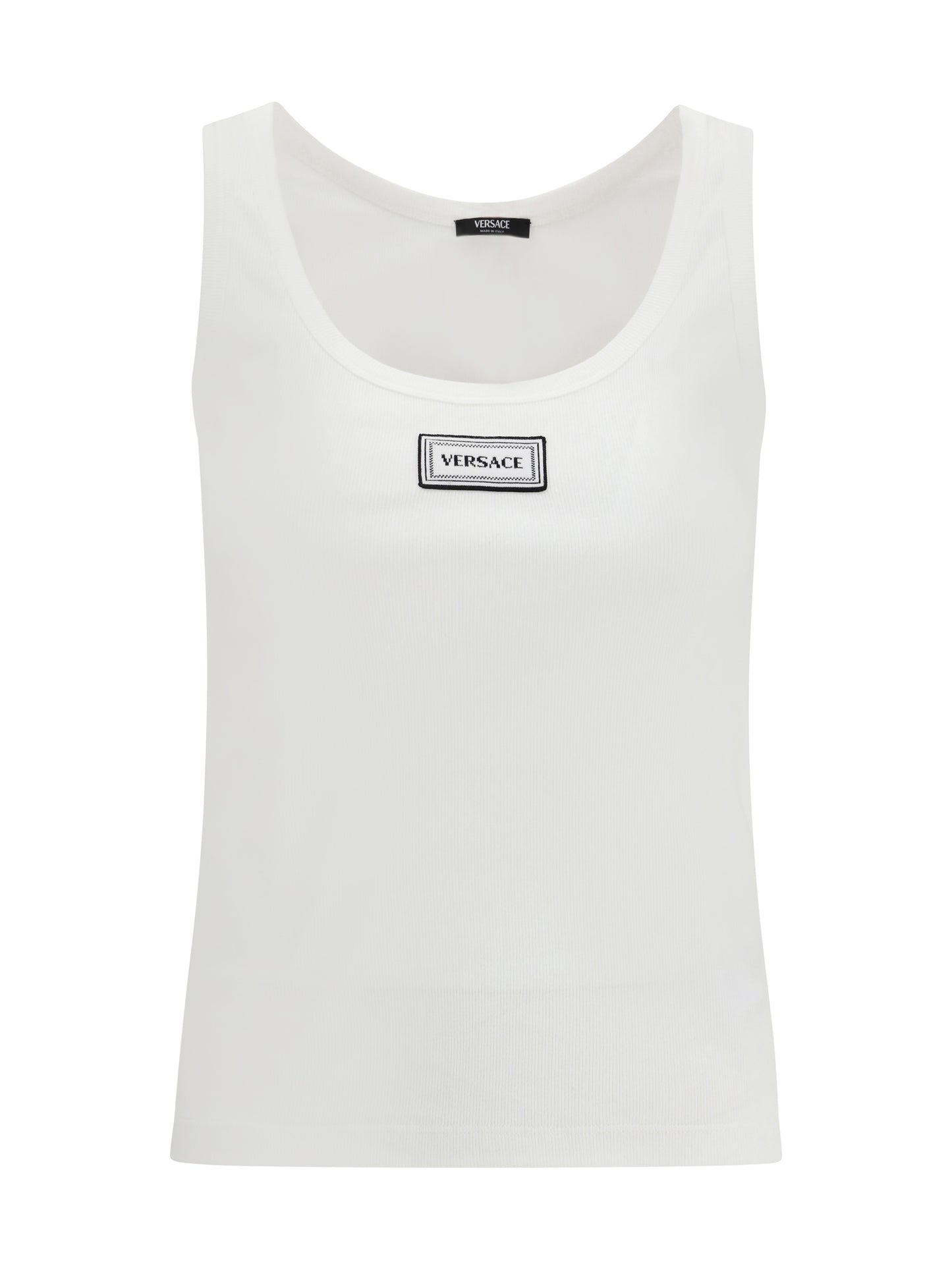 Versace Women Tank Top In Cotton Rib Stretch VERSACE