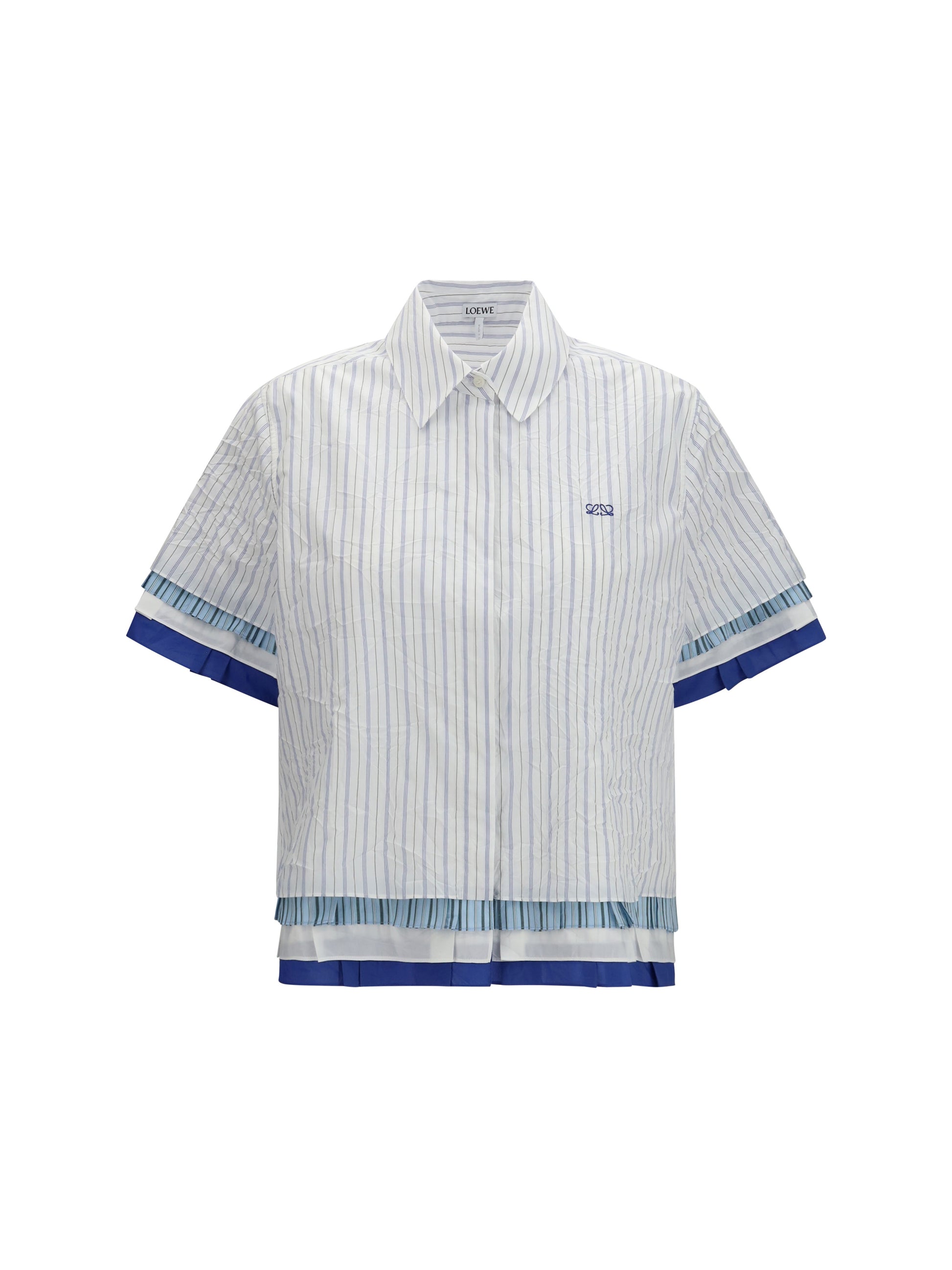Loewe Women Short-Sleeved Striped Shirt LOEWE