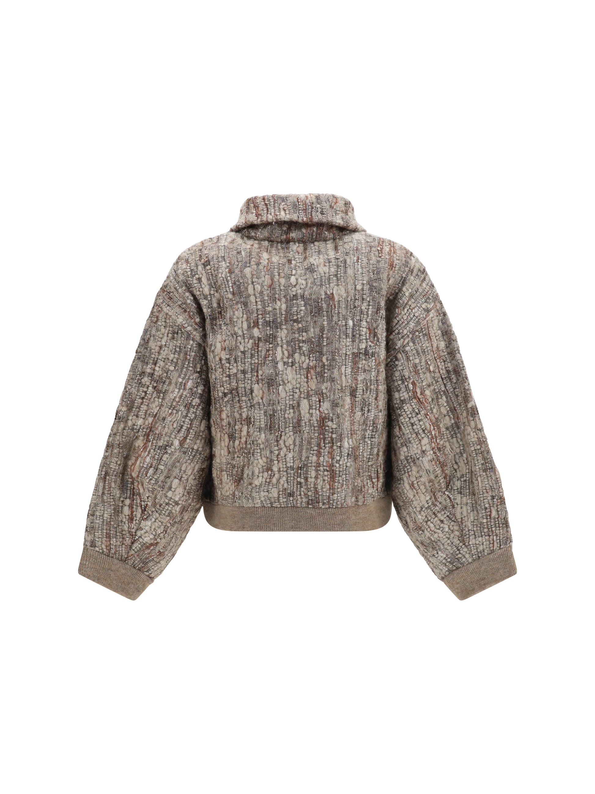 Brunello Cucinelli Women Perforated Zip Cardigan BRUNELLO CUCINELLI