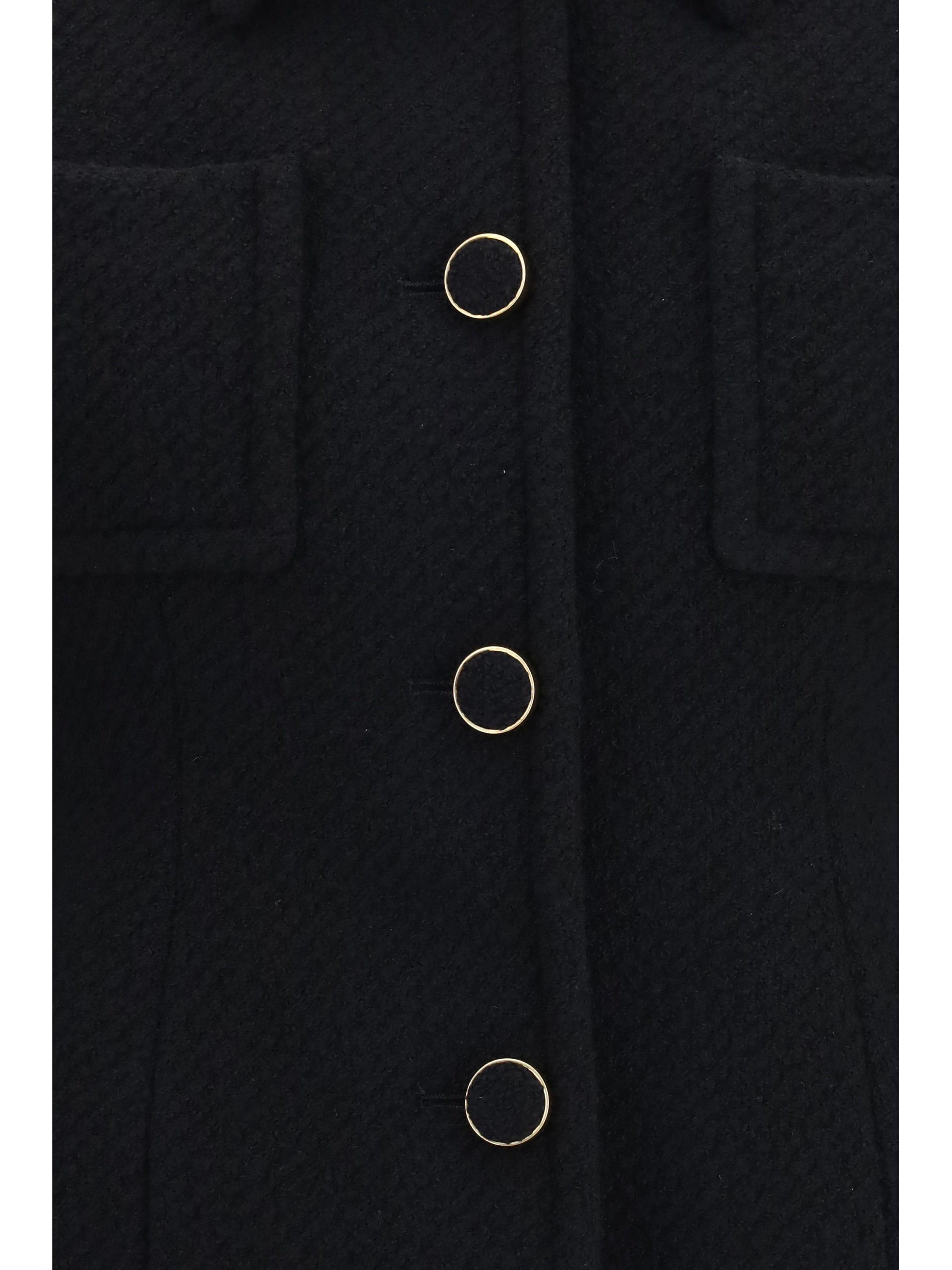 Chloé Women Cropped Single-Breasted Blazer With Fabric Buttons CHLOE