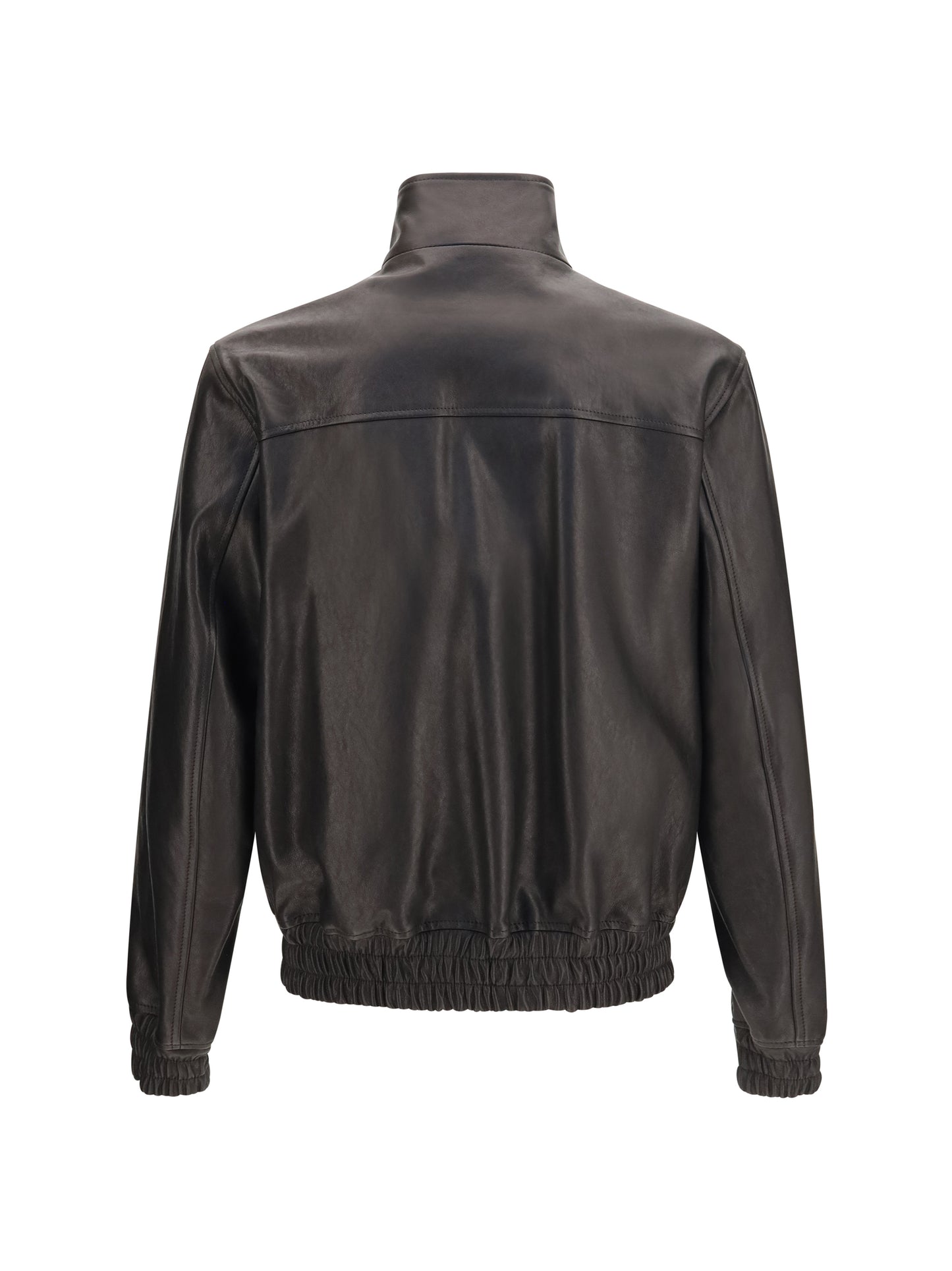 Valentino Men Leather Zip Jacket VALENTINO