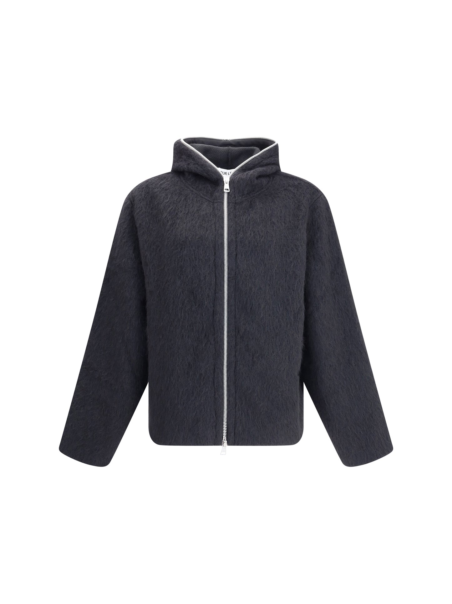 Our Legacy Men Zip Sweater Furry Effect Design OUR LEGACY