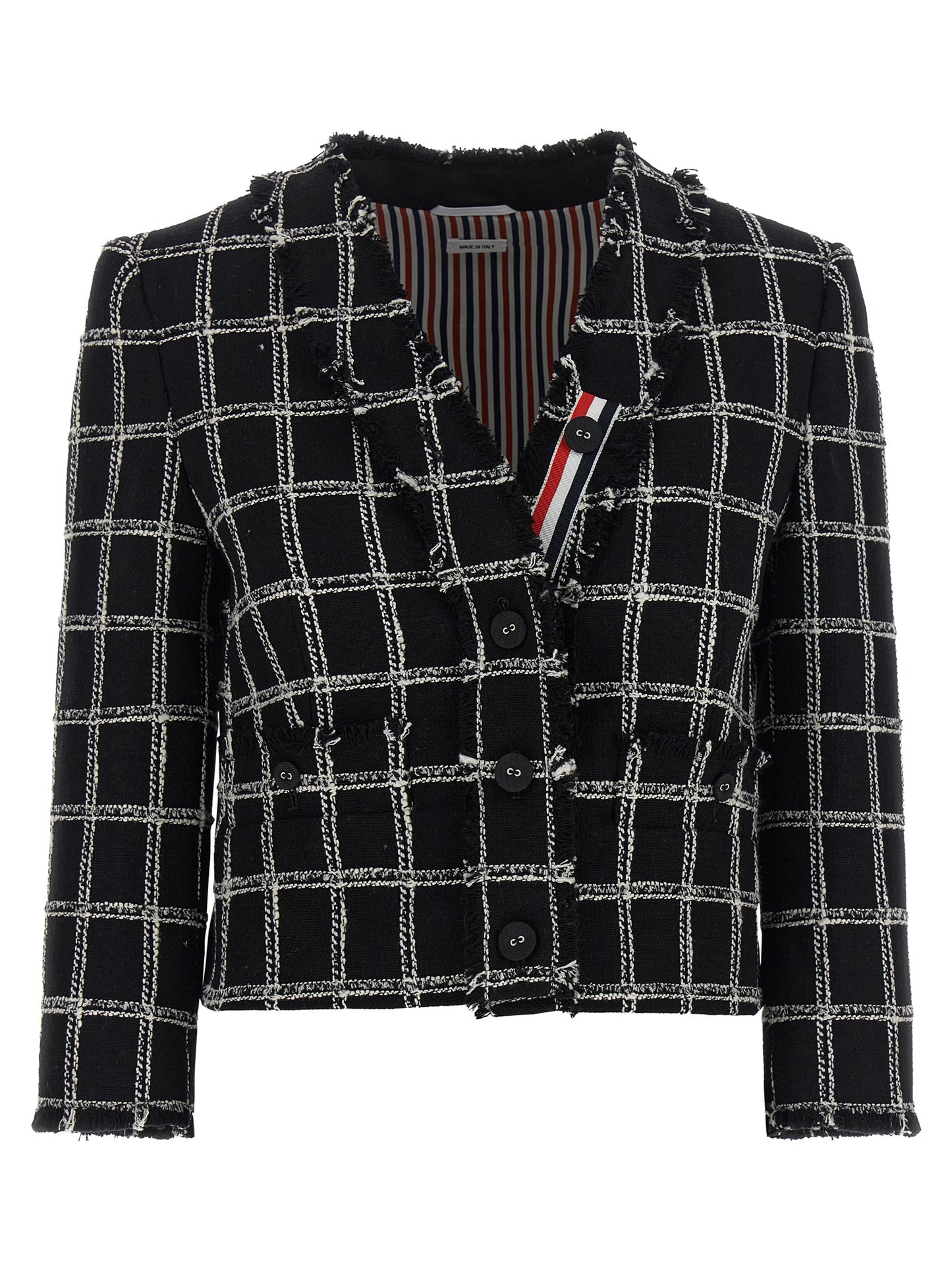 Thom Browne Women Tweed Blazer THOM BROWNE