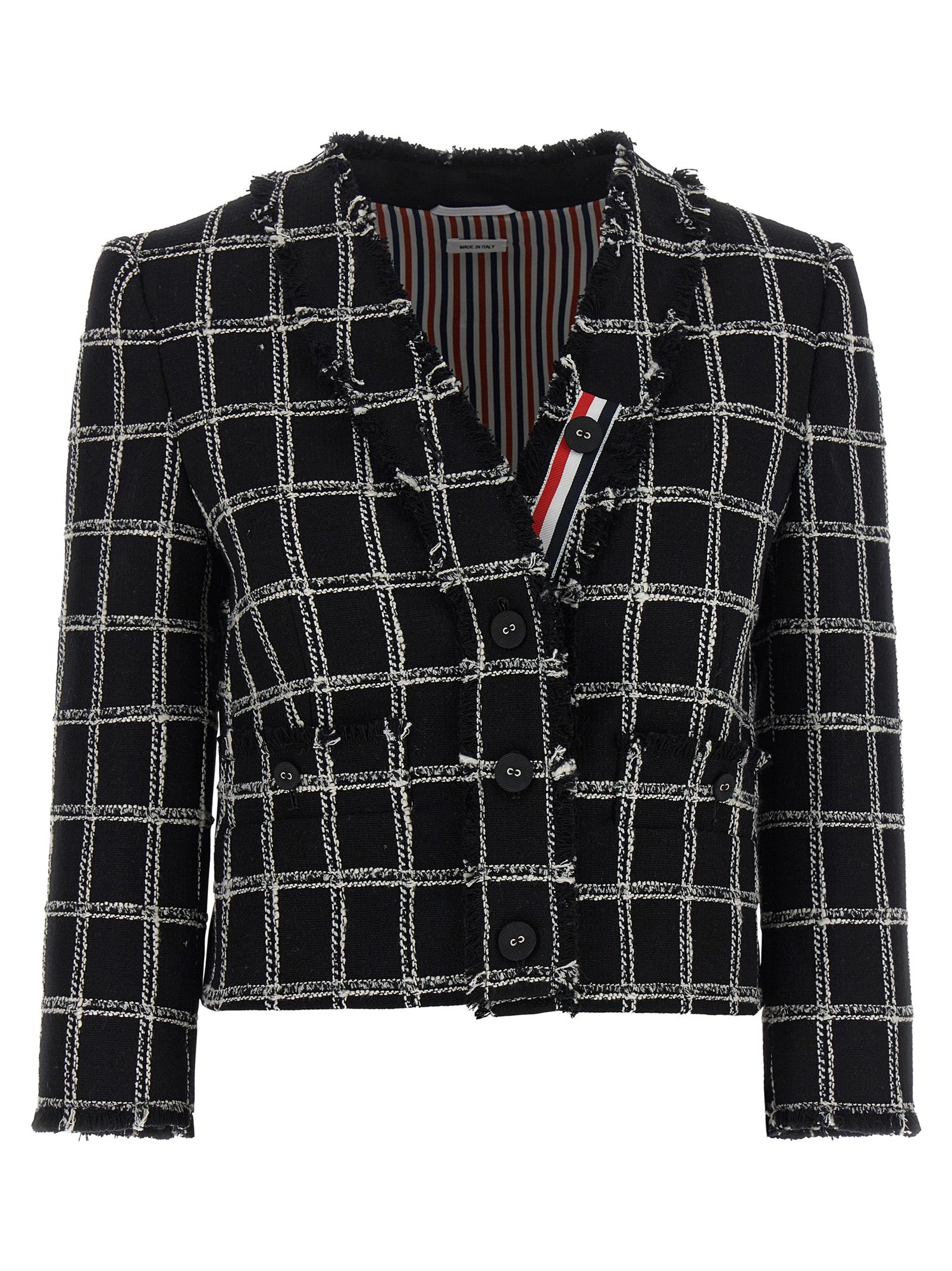 Thom Browne Women Tweed Blazer THOM BROWNE