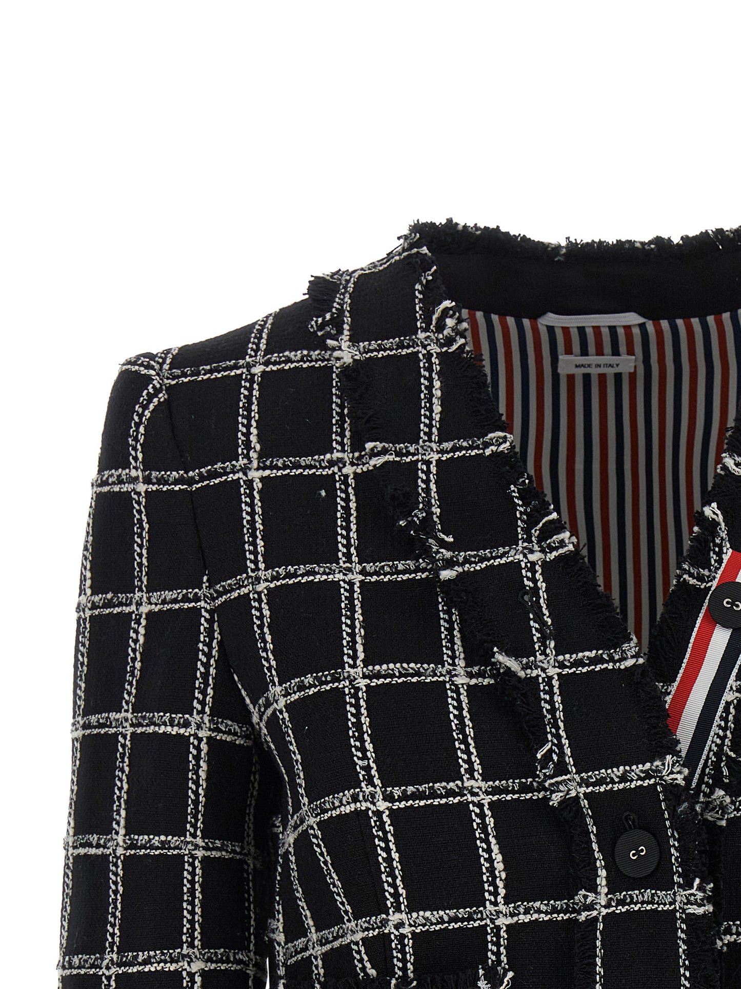 Thom Browne Women Tweed Blazer THOM BROWNE