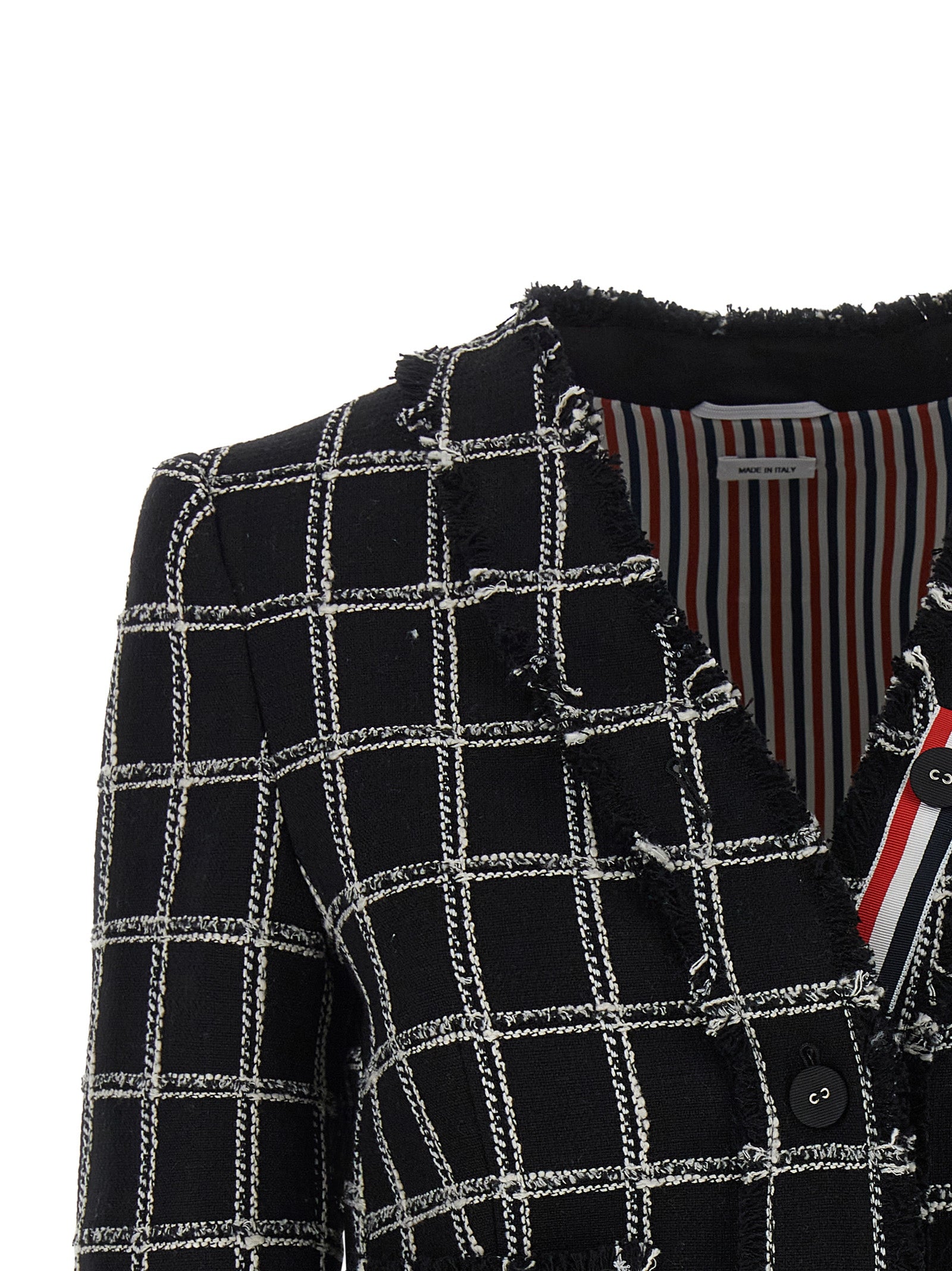 Thom Browne Women Tweed Blazer THOM BROWNE