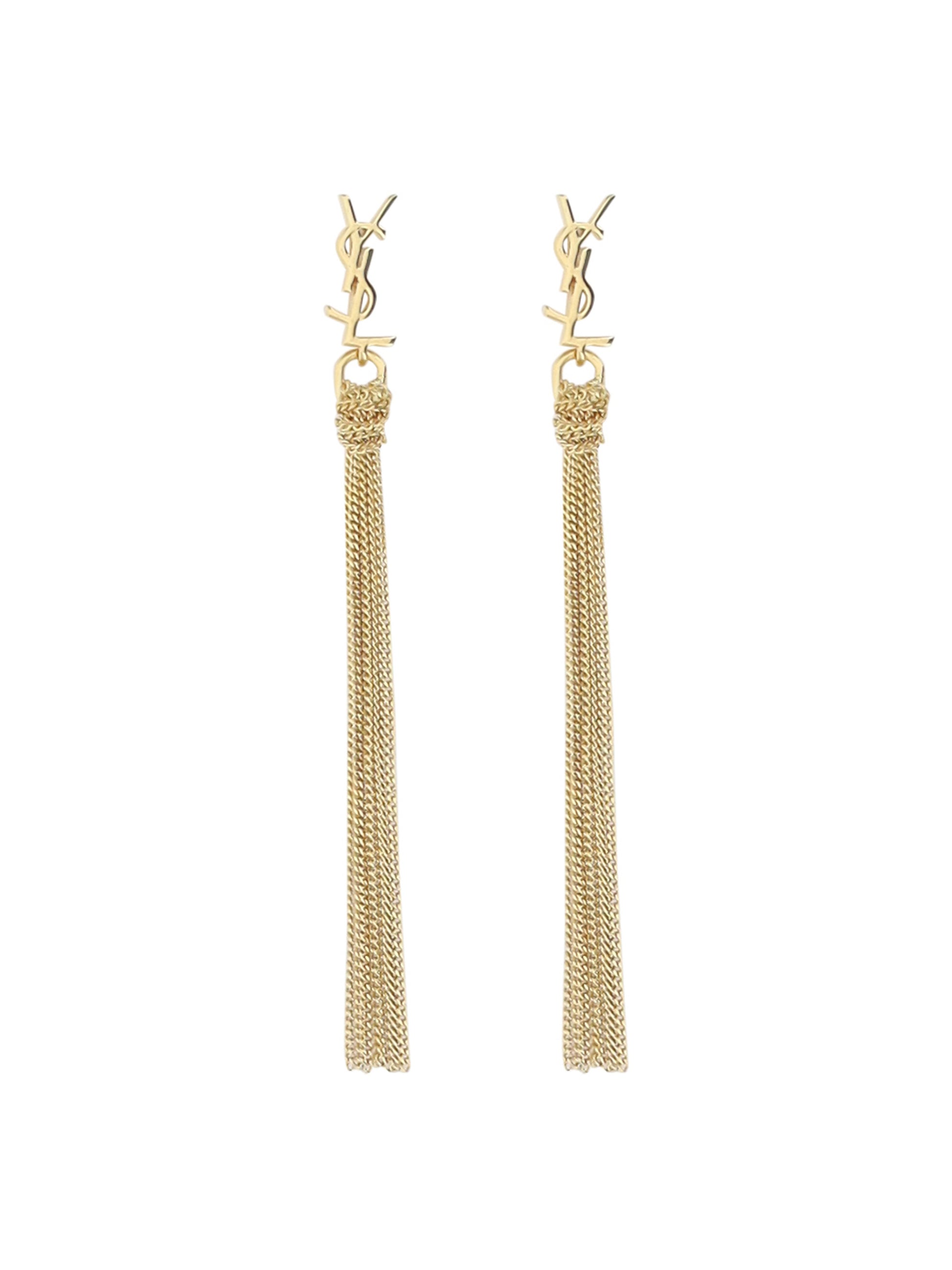 Saint Laurent Women Bo Pompons Chaines Brass Metal SAINT LAURENT