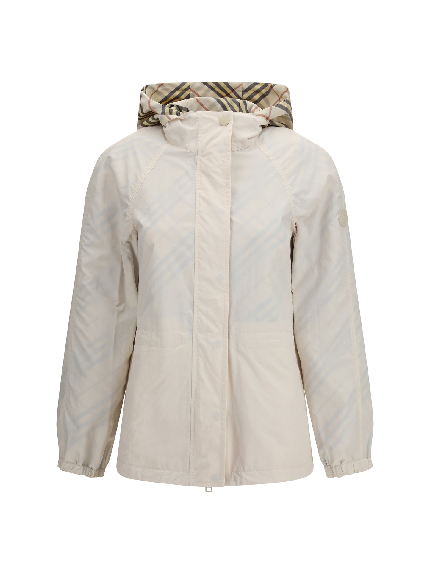 Burberry Women Reversible Check Hooded Jacket BURBERRY