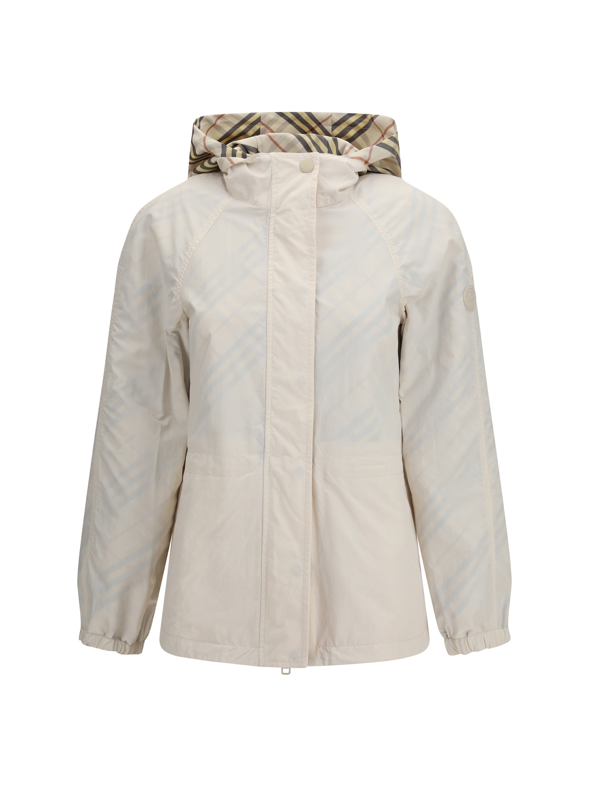 Burberry Women Reversible Check Hooded Jacket BURBERRY
